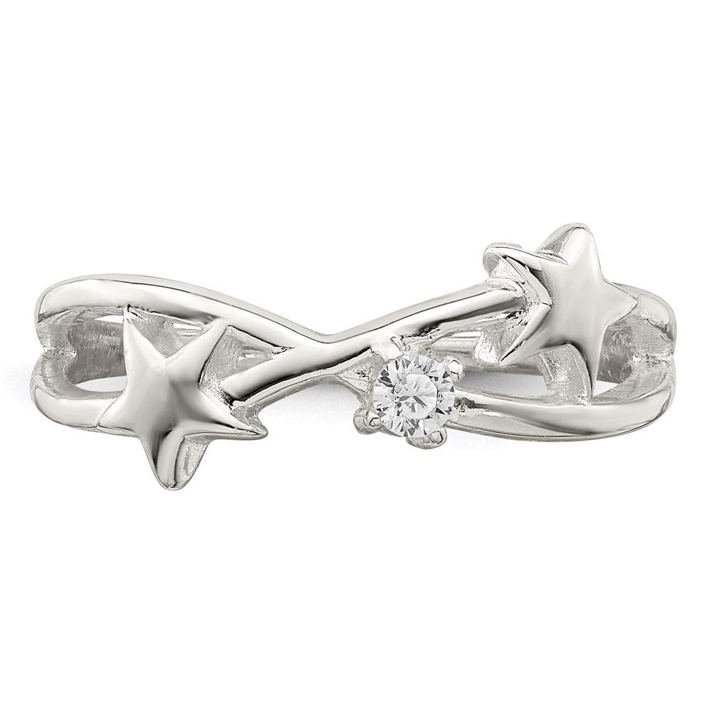 925 Sterling Silver Cubic Zirconia Star Ring for Women - Dainty Zodiac Jewelry Gift for Her - Perfect for Birthdays, Anniversaries & Everyday Elegance