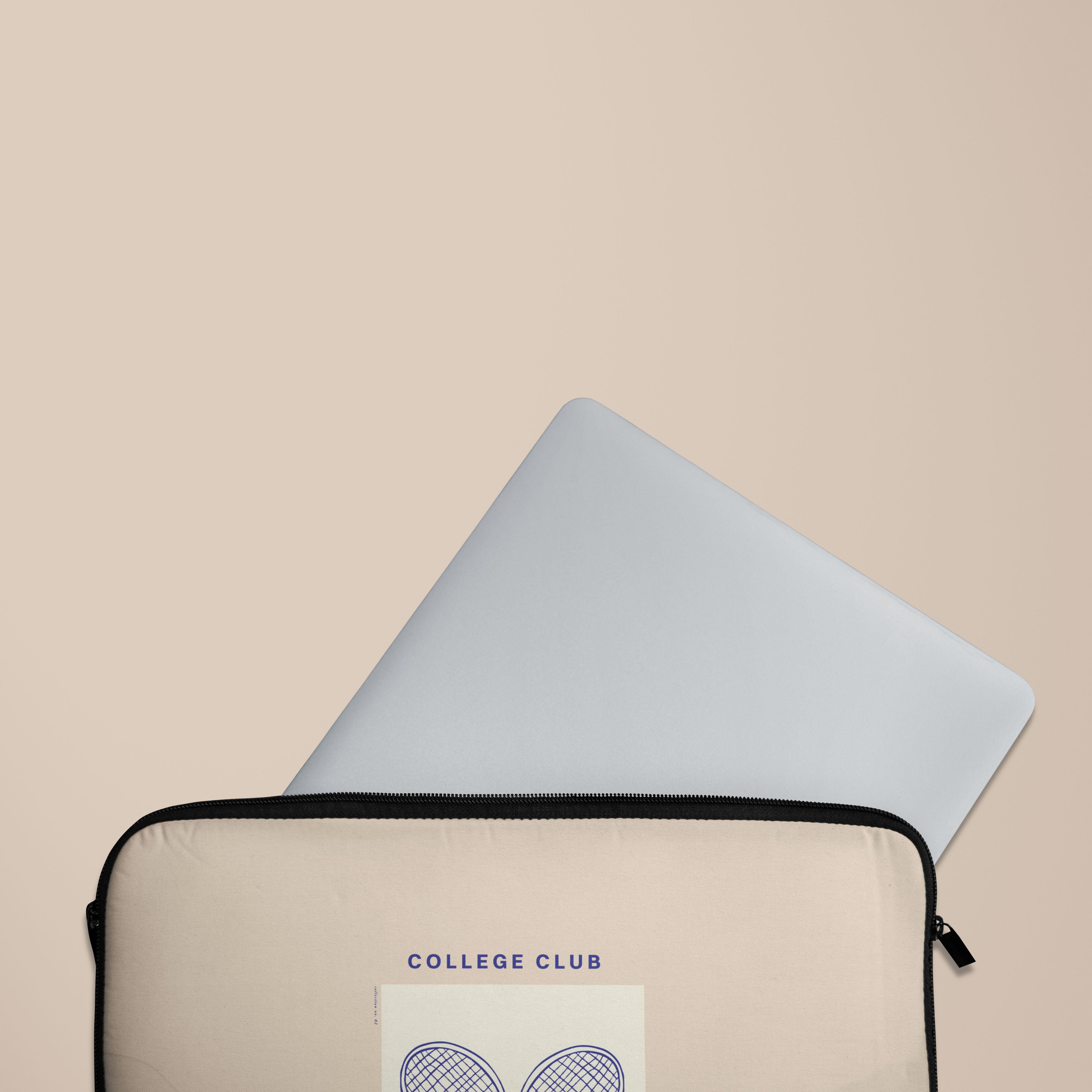 Premium Beige Malibu Club Laptop Sleeve Case - 13 Inch MacBook Air/Pro Protective Cover - Lightweight & Water-Resistant for Work, Travel & School