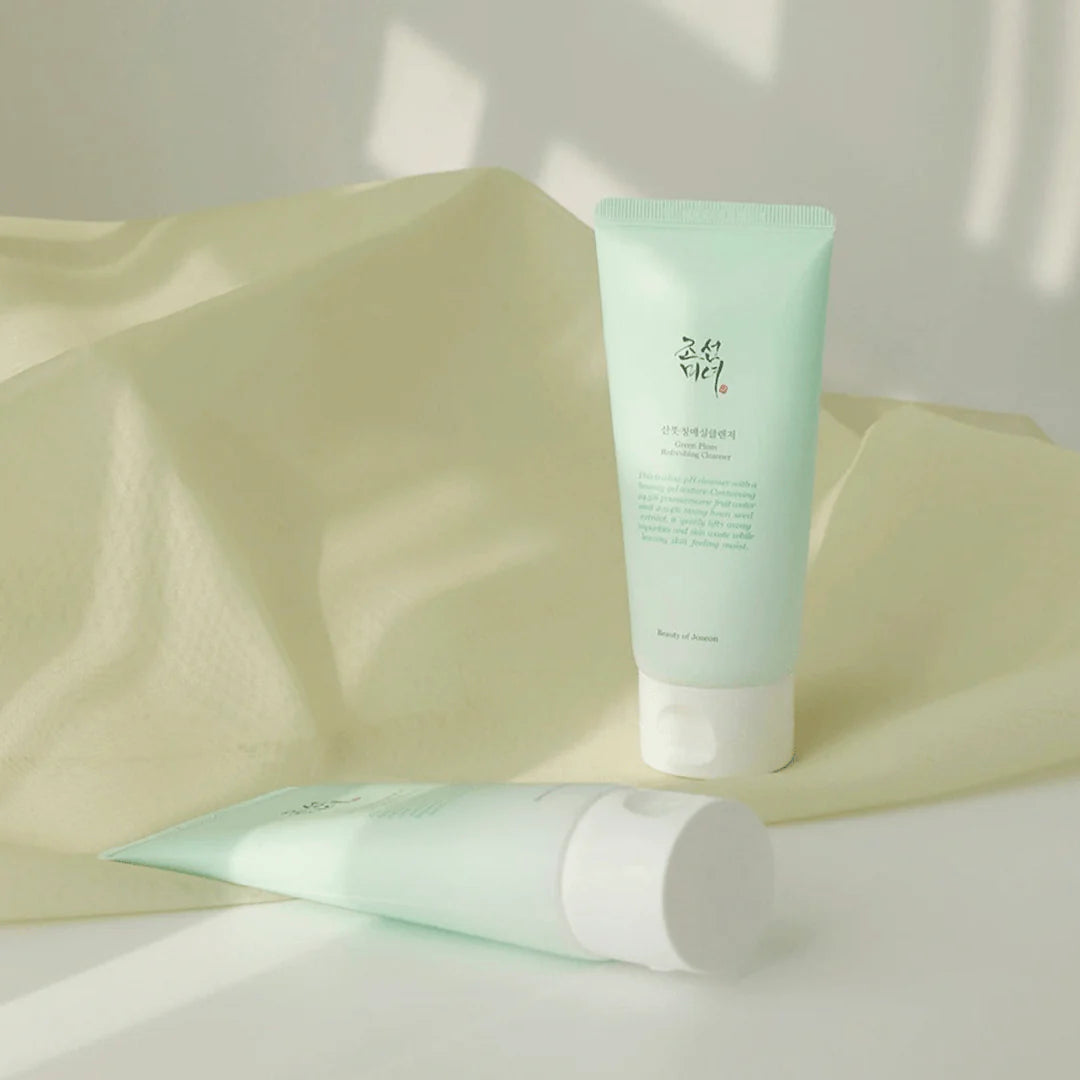 Beauty of Joseon Green Plum Refreshing Cleanser 100ml - Gentle Korean Face Wash for Oily & Acne-Prone Skin - Perfect for Morning & Night Skincare Routine