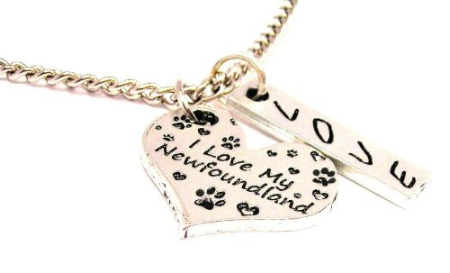 I Love My Newfoundland Love Charm 18