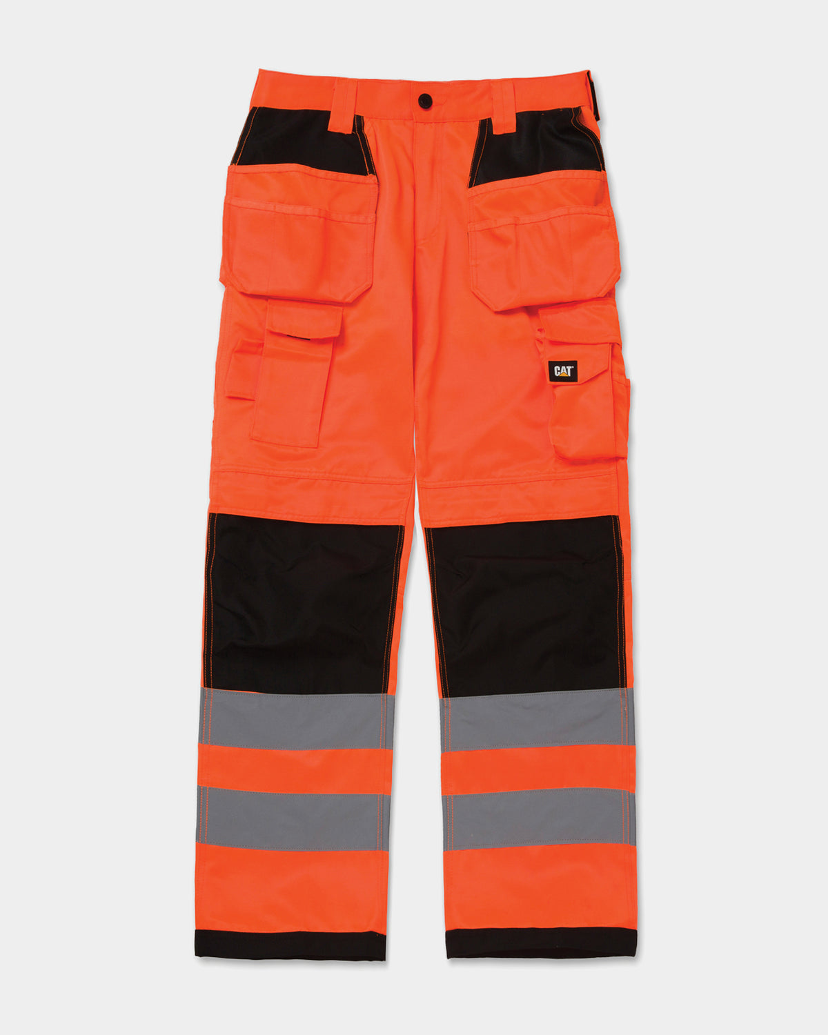 High Visibility Men's Work Pants with Reflective Stripes - Durable Safety Workwear for Construction, Roadwork & Night Shifts