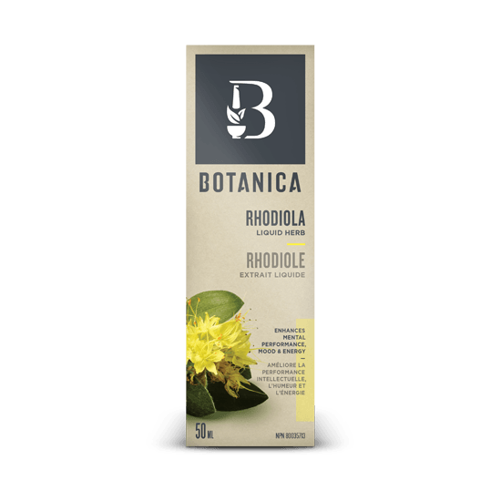Botanica Rhodiola Rosea Liquid Extract 50ml - Natural Herbal Supplement for Stress Relief & Energy Boost - Perfect for Daily Wellness & Focus Support