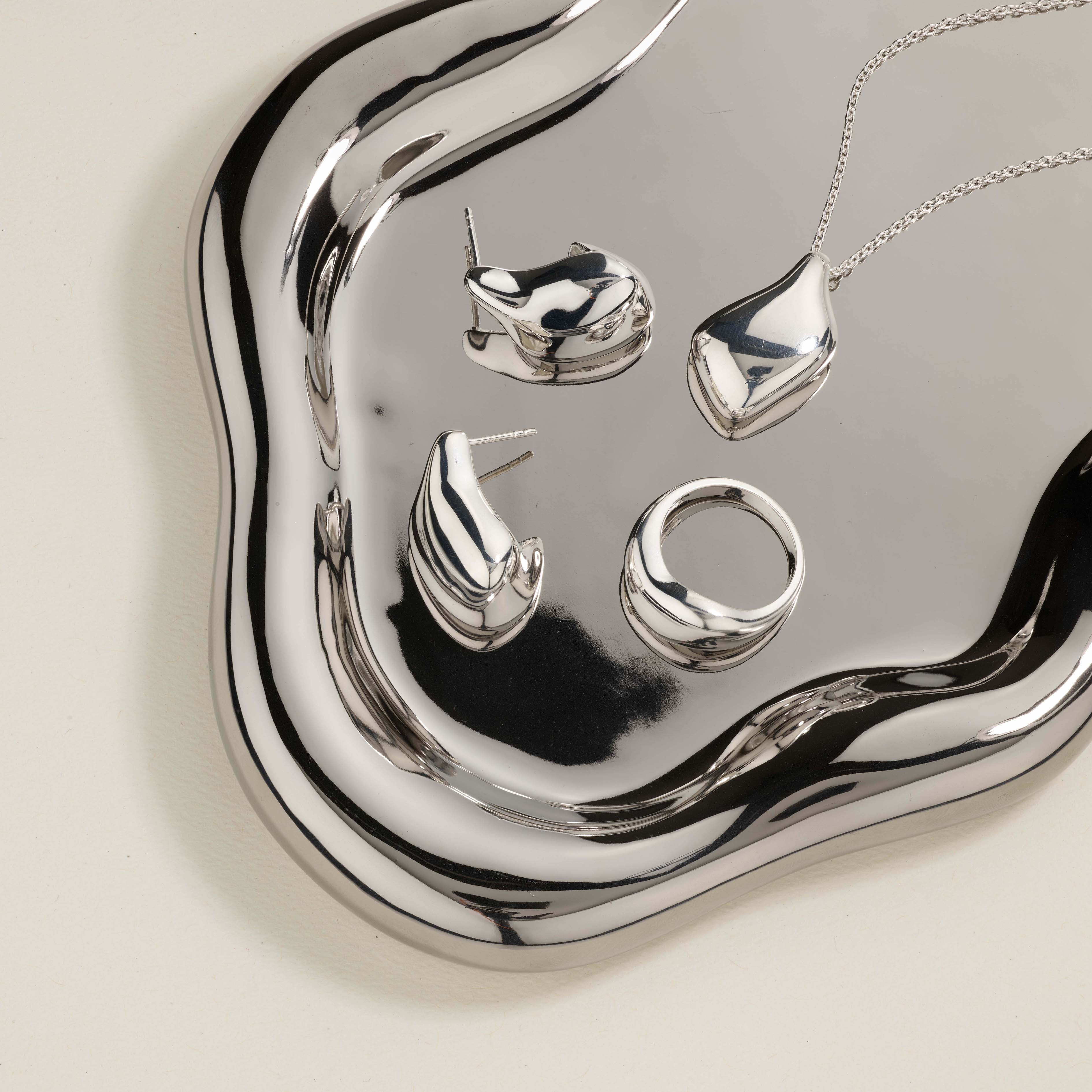 Organic Silver Drop Earrings for Women | Hypoallergenic & Lightweight | Perfect for Weddings, Parties & Everyday Wear