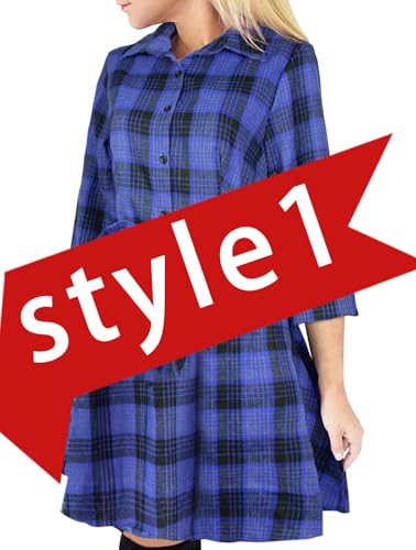 A-royal Blue Black Stripes Plaid