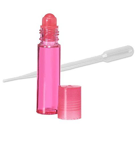 144 Pack Pink Glass Roll-On Bottles for Essential Oils - 1 Gross Bulk Aromatherapy Supplies - Perfect for DIY Blends, Massage Therapy & Travel-Sized Skincare