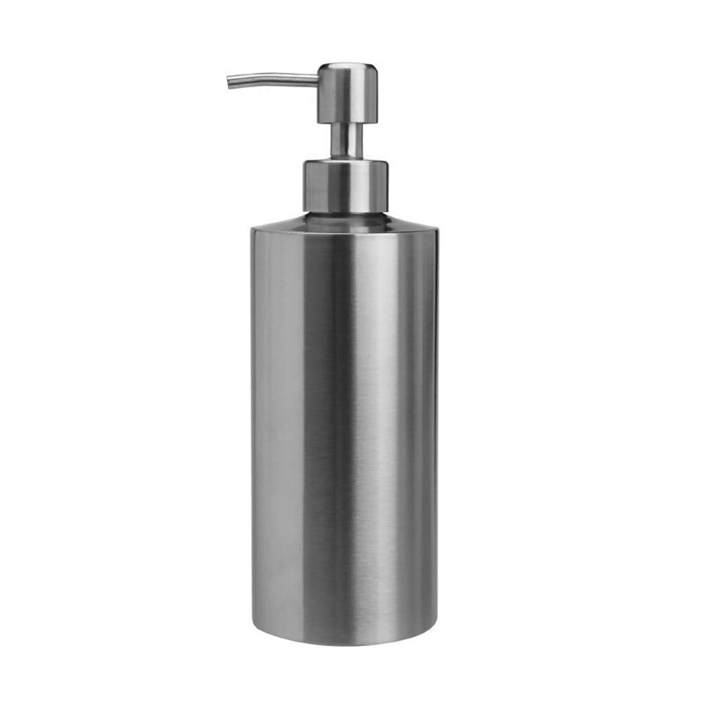 TOMYEUS 304 Stainless Steel Soap Dispenser - 250ml, 350ml, 550ml Liquid Hand Soap & Lotion Pump for Kitchen, Bathroom, Office | Durable & Rustproof Design (Color: 350ML) - Perfect for Home, Restaurant, and Hotel Use