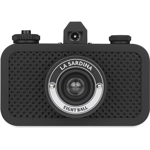 Lomography La Sardina 8Ball 35mm Film Camera - Vintage Style Point & Shoot for Creative Photography, Travel & Street Shooting