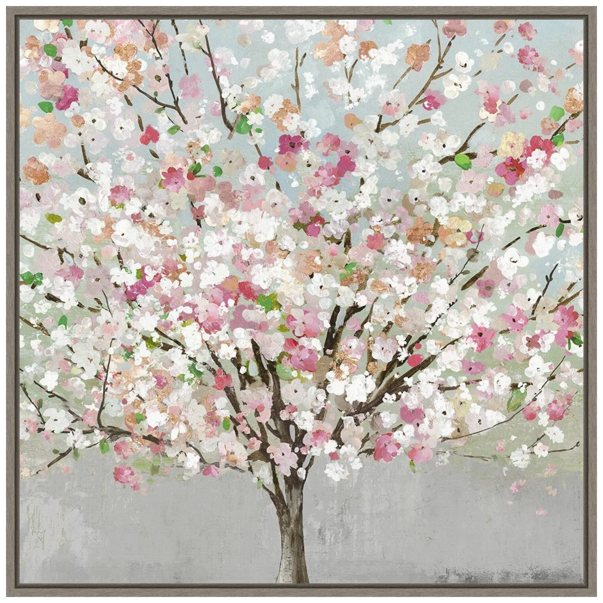 Amanti Art Framed Canvas Wall Art 22x22 - Spring Love Landscape Painting by Allison Pearce, Rustic Farmhouse Decor for Living Room, Bedroom & Bathroom | Perfect for Home Decor, Housewarming Gifts & Interior Design