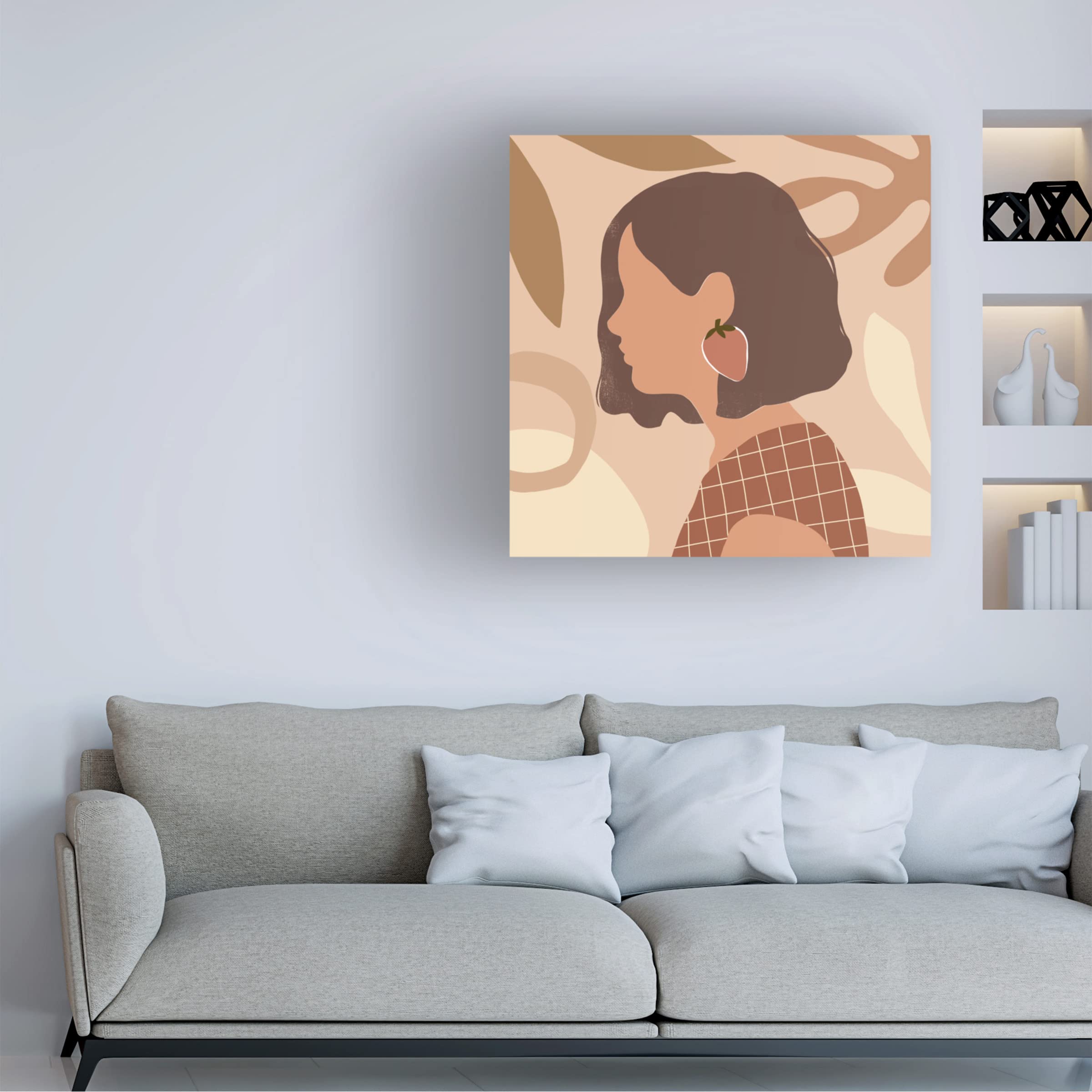 Victoria Barnes 'Fruit Earring IV' Canvas Wall Art Print - Modern Home Decor for Living Room, Bedroom & Office