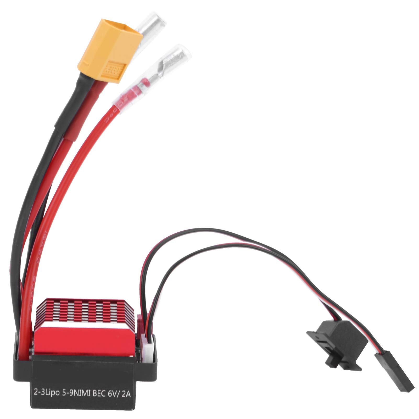 360A Brushed ESC for RC Crawler Cars - VGEBY Electronic Speed Controller with Bidirectional Control (60 Plug Compatible) - Perfect for Rock Crawling, Off-Road RC Vehicles and DIY Projects