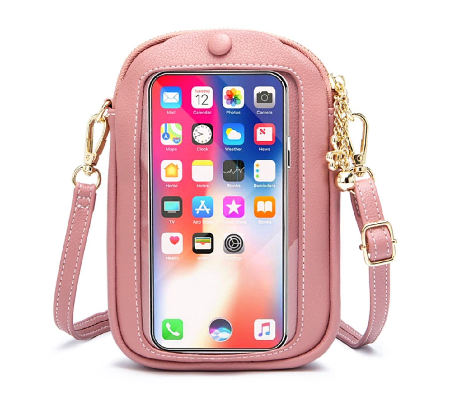ASLANA Touch Screen Phone Bag - Vertical Small Crossbody Purse for Women | RFID Blocking & Hands-Free Convenience | Perfect for Shopping, Travel & Daily Use