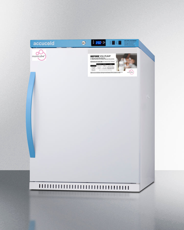 Accucold 6 Cu.Ft. MOMCUBE™ Breast Milk Refrigerator - ADA Compliant Compact Freezer for Nursing Mothers (Model MLRS62BIADAMC) - Perfect for Home, Hospital & Daycare Use
