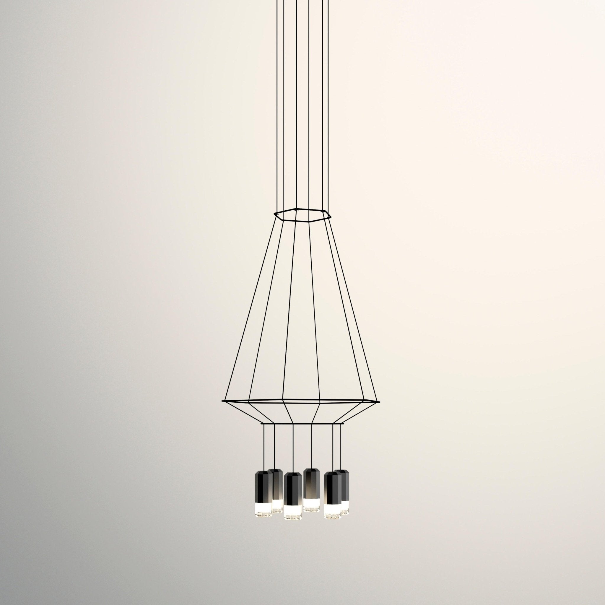 Modern Geometric Lines Pendant Light - Minimalist Ceiling Lamp for Dining Room, Kitchen Island & Living Room Decor