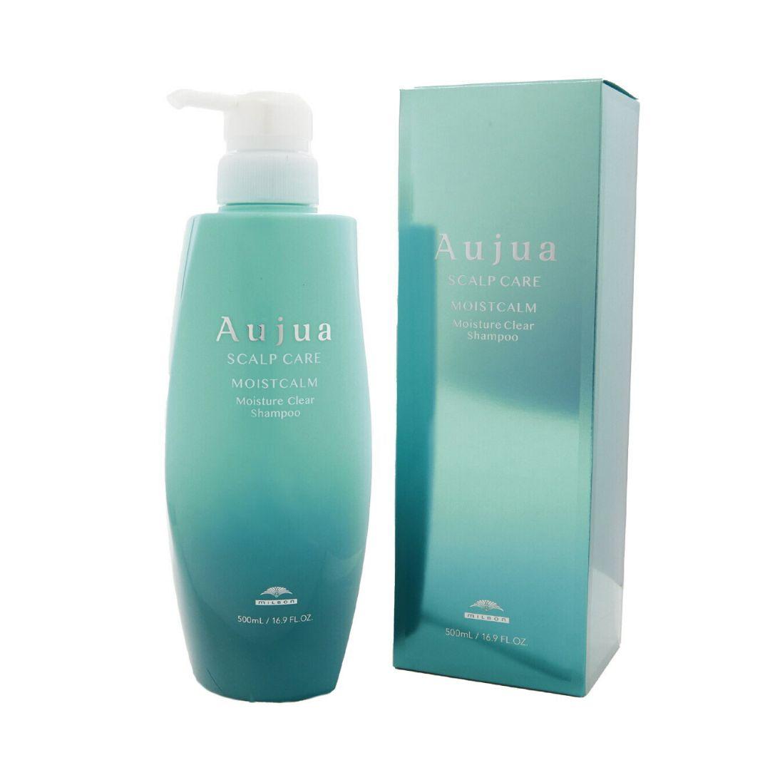 Aujua Moist Calm Moisture Clear Shampoo 500ml for Dry & Itchy Scalp Relief - Hydrating & Soothing Hair Care for Sensitive Scalp - Perfect for Daily Use & Scalp Treatment