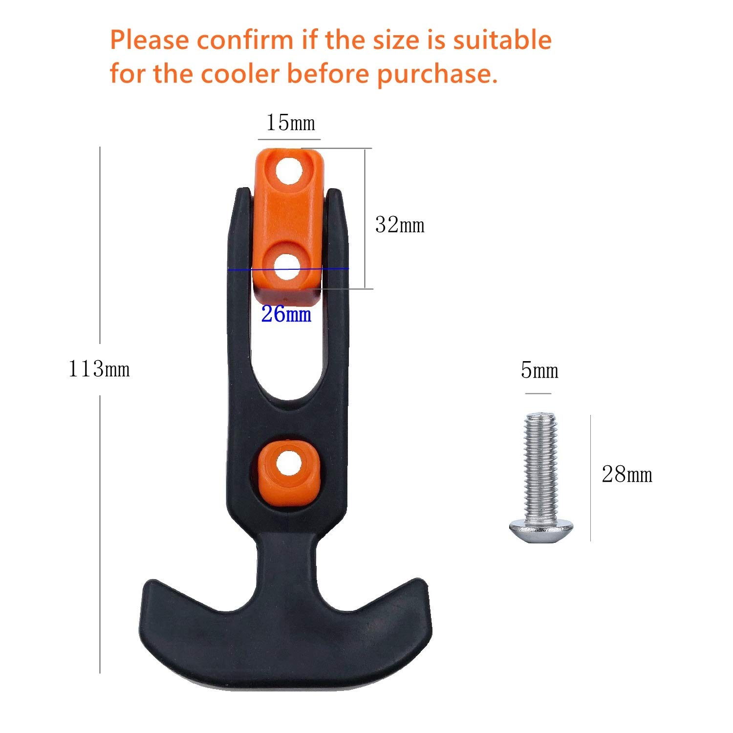 Durable Cooler Latch Replacement Parts - Heavy Duty Lid Latches for Yeti, RTIC, Engel & More Coolers - Perfect for Camping, Fishing, Outdoor Adventures