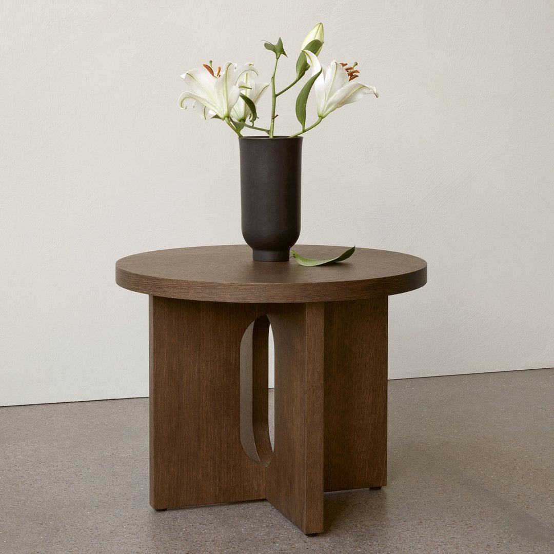 Modern Androgyne Side Table - Minimalist Nightstand, End Table for Living Room, Bedroom, or Office - Stylish Small Accent Table with Sturdy Metal Frame