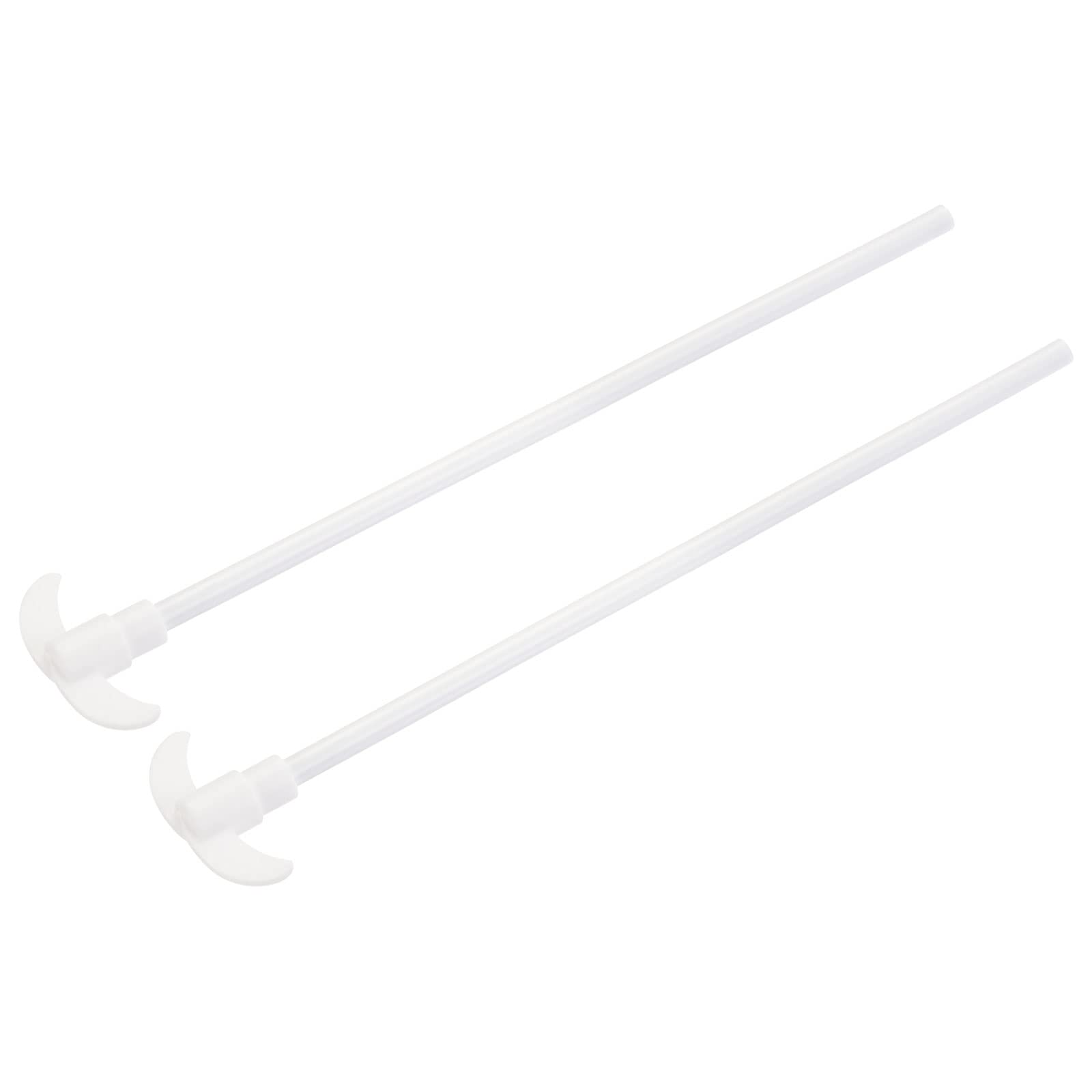 PTFE Electric Stirring Rod 250x47mm - Lab Overhead Stirrer Mixer Shaft with Foldable Paddle - 2 Pack for Chemical Mixing, Sample Preparation & Laboratory Experiments
