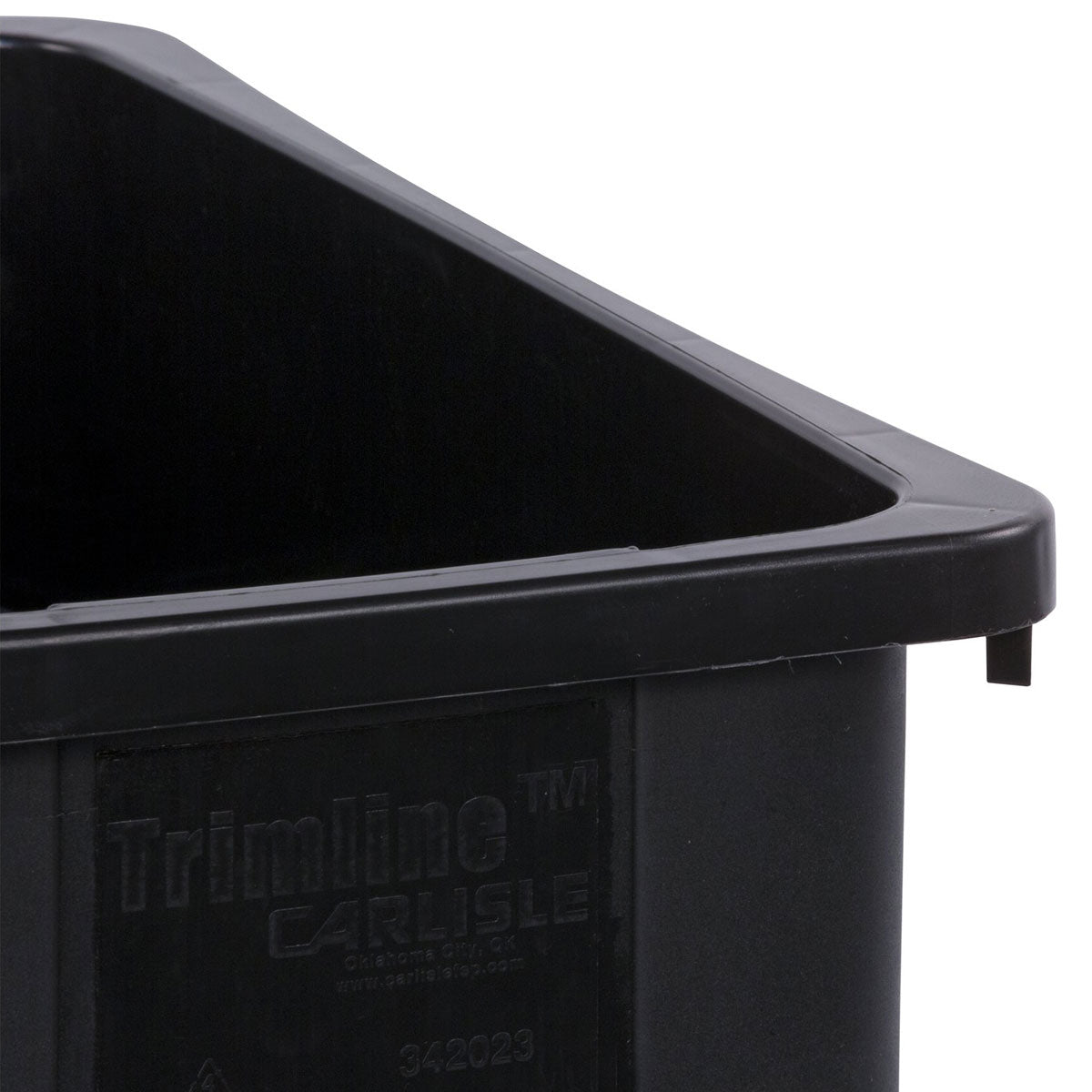 Carlisle 34202303 23-Gallon Black Trimline Waste Container Trash Can - Ideal for Offices, Kitchens & Commercial Spaces