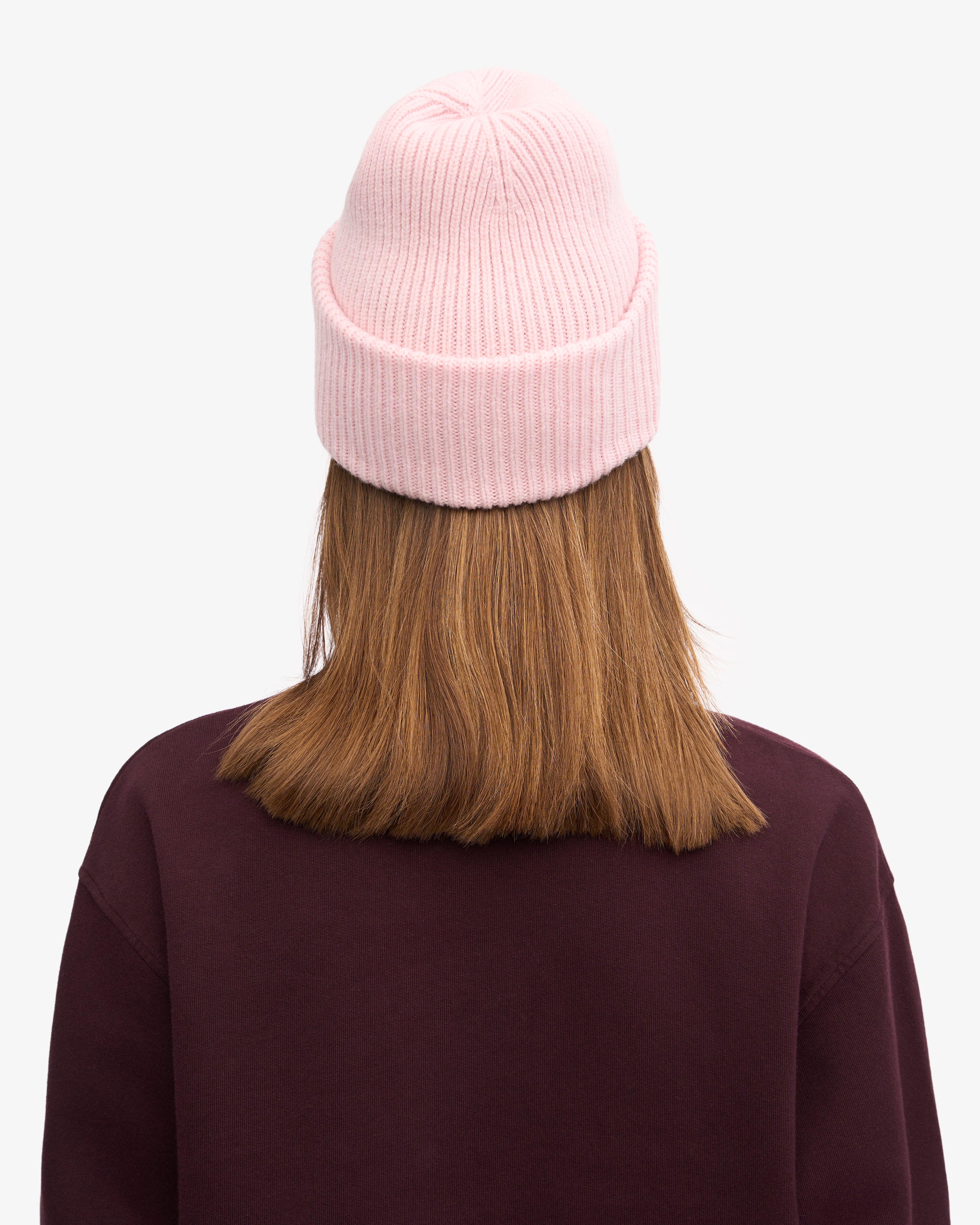 Premium Merino Wool Beanie Hat for Women & Men - Soft & Warm Faded Pink Winter Hat - Perfect for Skiing, Hiking & Outdoor Activities