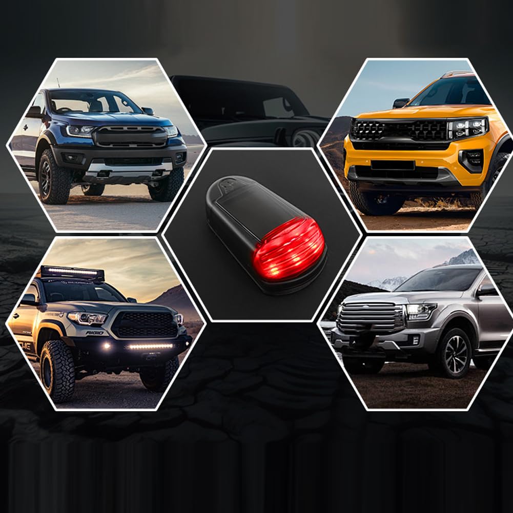 2024 Wireless Solar Cab Lights - 7 Colors App Control for Trucks (Black Shell) - Perfect for Night Driving