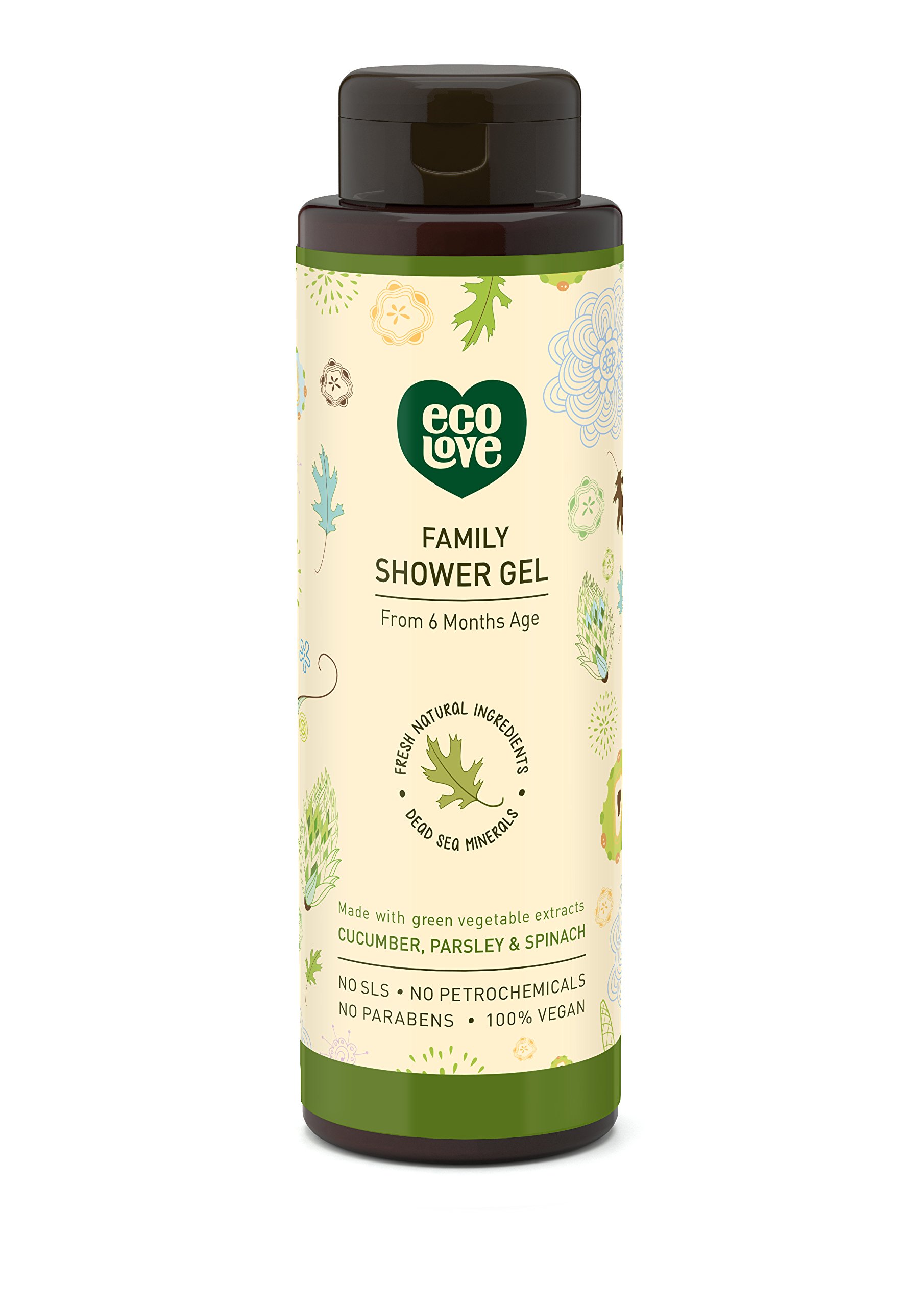 EcoLove Organic Cucumber Extract Shampoo, Conditioner & Body Wash Set - SLS & Paraben Free, Vegan & Cruelty-Free - Gentle for Babies 6+ Months - Hydrating Hair & Skin Care for Daily Family Use