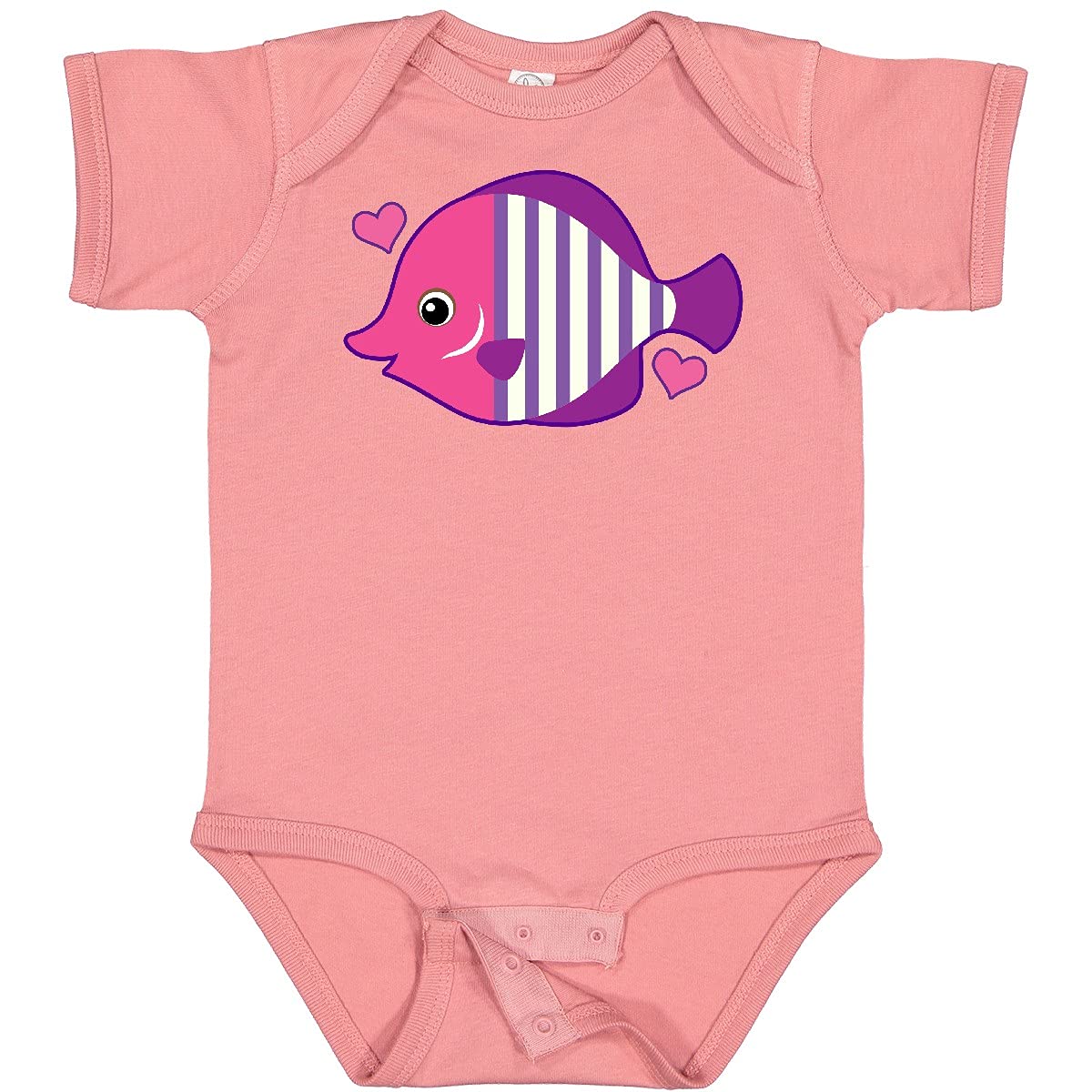 Inktastic Cute Tropical Fish Beach Vacation Baby Bodysuit - Soft Cotton Infant Onesie for Summer, Pool & Beach Outings - Perfect Gift for Newborns & Toddlers