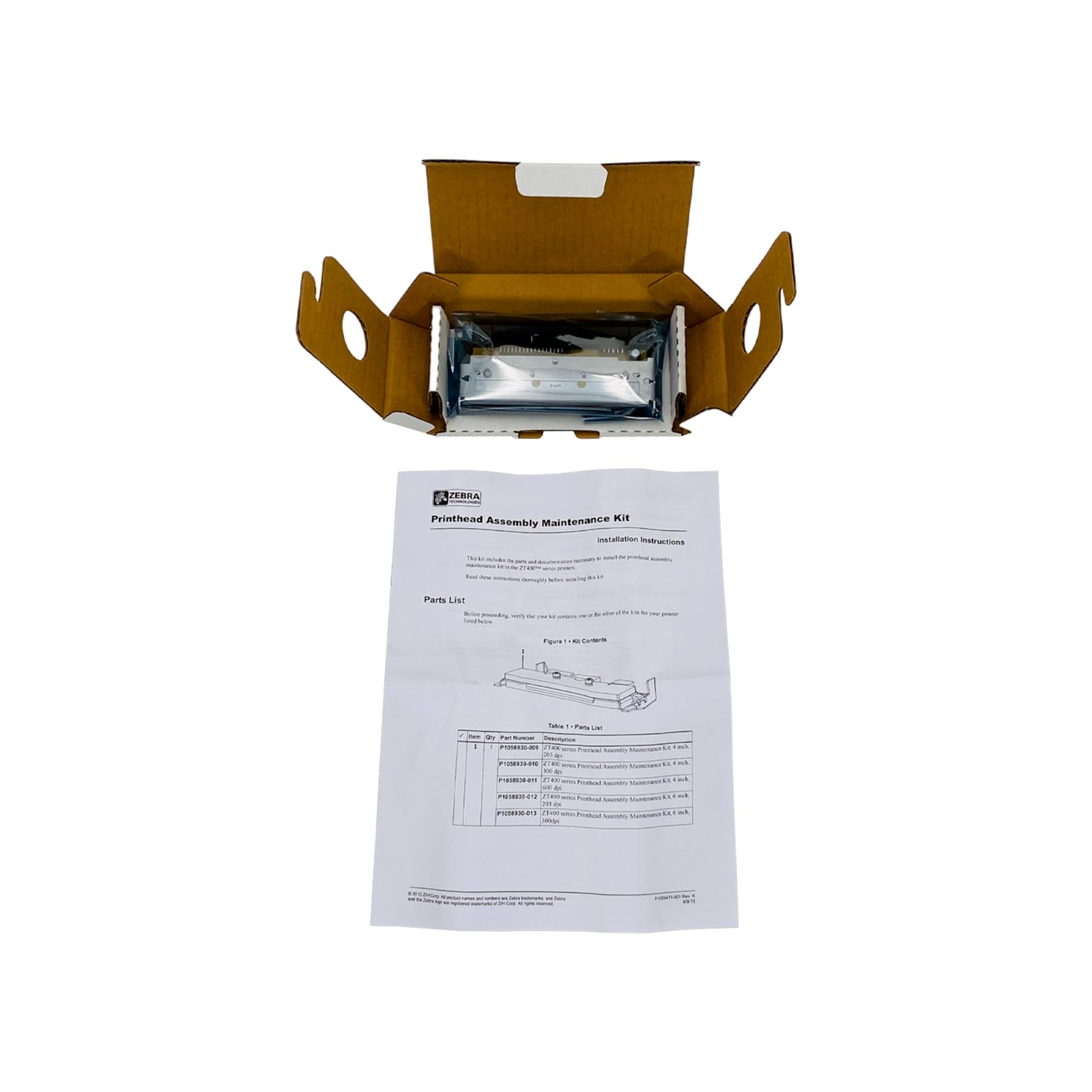 Original Zebra ZM400 Thermal Label Printer Printhead 300DPI - Replacement Part 79801M for High-Quality Barcode Printing in Warehouses & Retail Stores