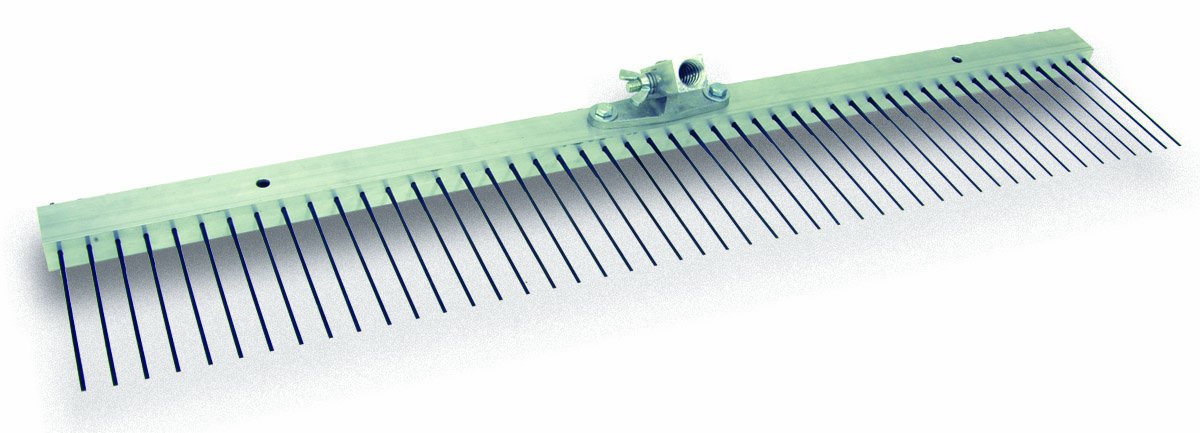 MARSHALLTOWN 24-Inch Flat Wire Broom with 19mm Spacing - Heavy-Duty USA-Made Cleaning Tool for Driveways, Sidewalks & Outdoor Areas (Model 14852)
