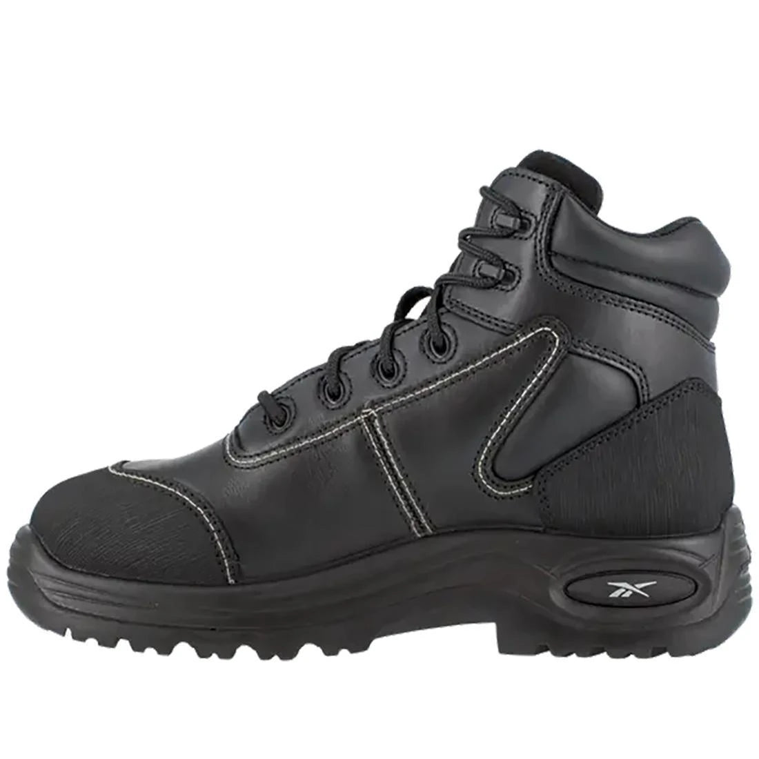 Trainex 6 Inch Composite Toe Safety Work Boots with Metatarsal Guard - Black Steel Toe Shoes for Construction, Warehouse & Industrial Work