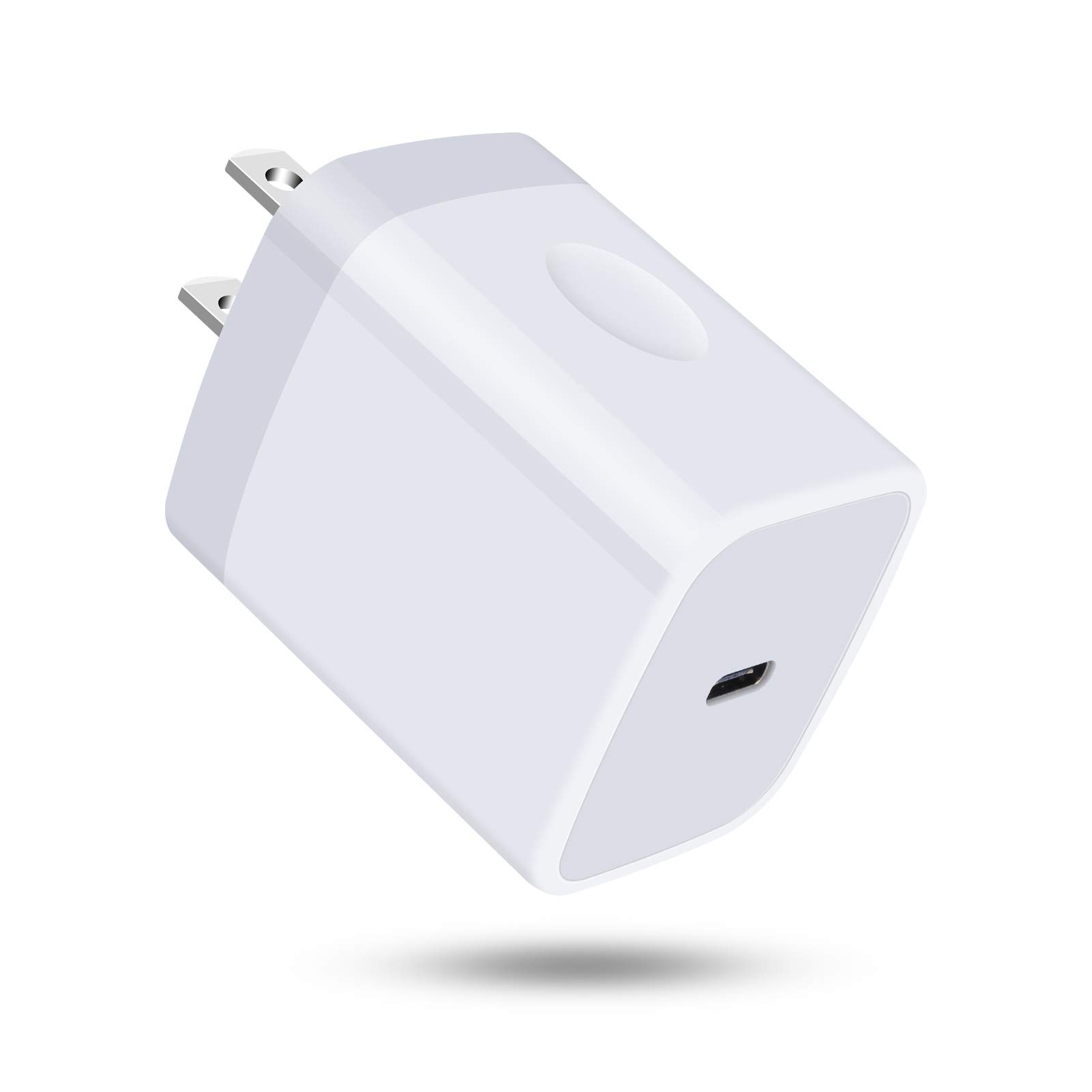 20W USB C Wall Charger Fast Charging Block - Compatible with iPhone 14/13/12/11, AirPods Pro, iPad Air/Pro, MacBook Air & Samsung Galaxy S23/S22/S21 - Compact Power Adapter for Home, Office & Travel