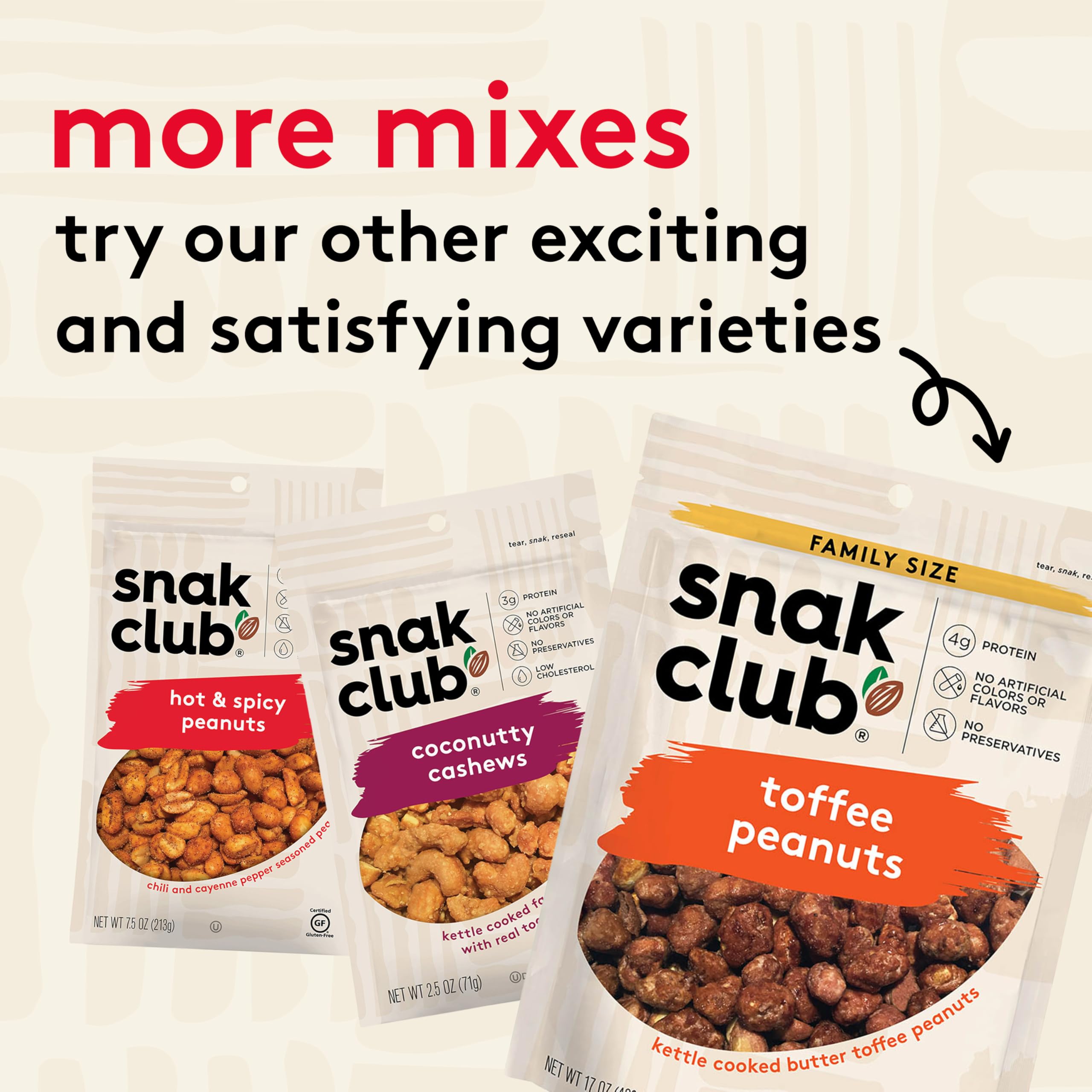 Snak Club Honey Glazed Crunchy Cashews - Gluten-Free, Family Size 10.5oz - Perfect for Snacking, Parties & Healthy On-the-Go Treats