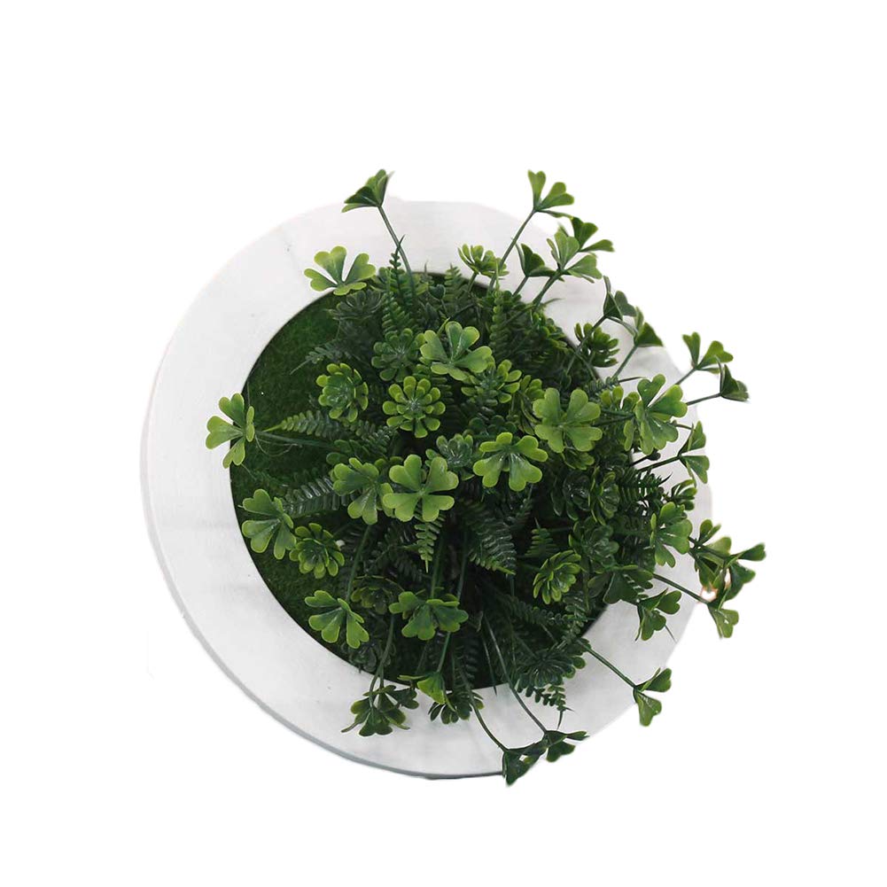Meideli Artificial Flower Plants in Pots - Mini Plastic Fake Flowers for Hanging Wall Frames, Home Decor, Office & Wedding Decorations (14D) - Perfect for Living Room, Bedroom, Kitchen & Bathroom Decor