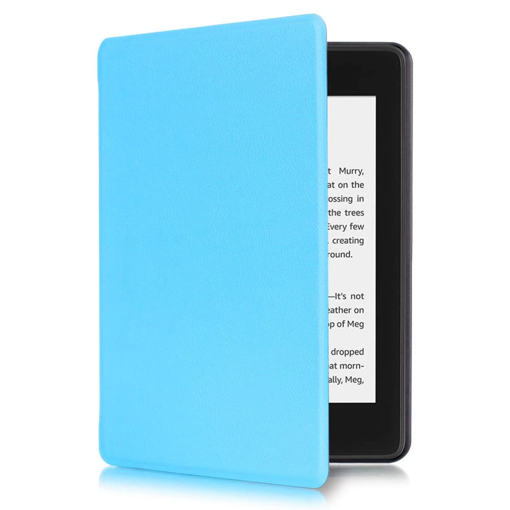 Premium Slim Smart Leather Magnetic Case for Amazon Kindle Paperwhite 5 (11th Gen, 2021 Release) - Blue - Protective Cover with Auto Wake/Sleep | Perfect for Reading, Travel & Daily Commute