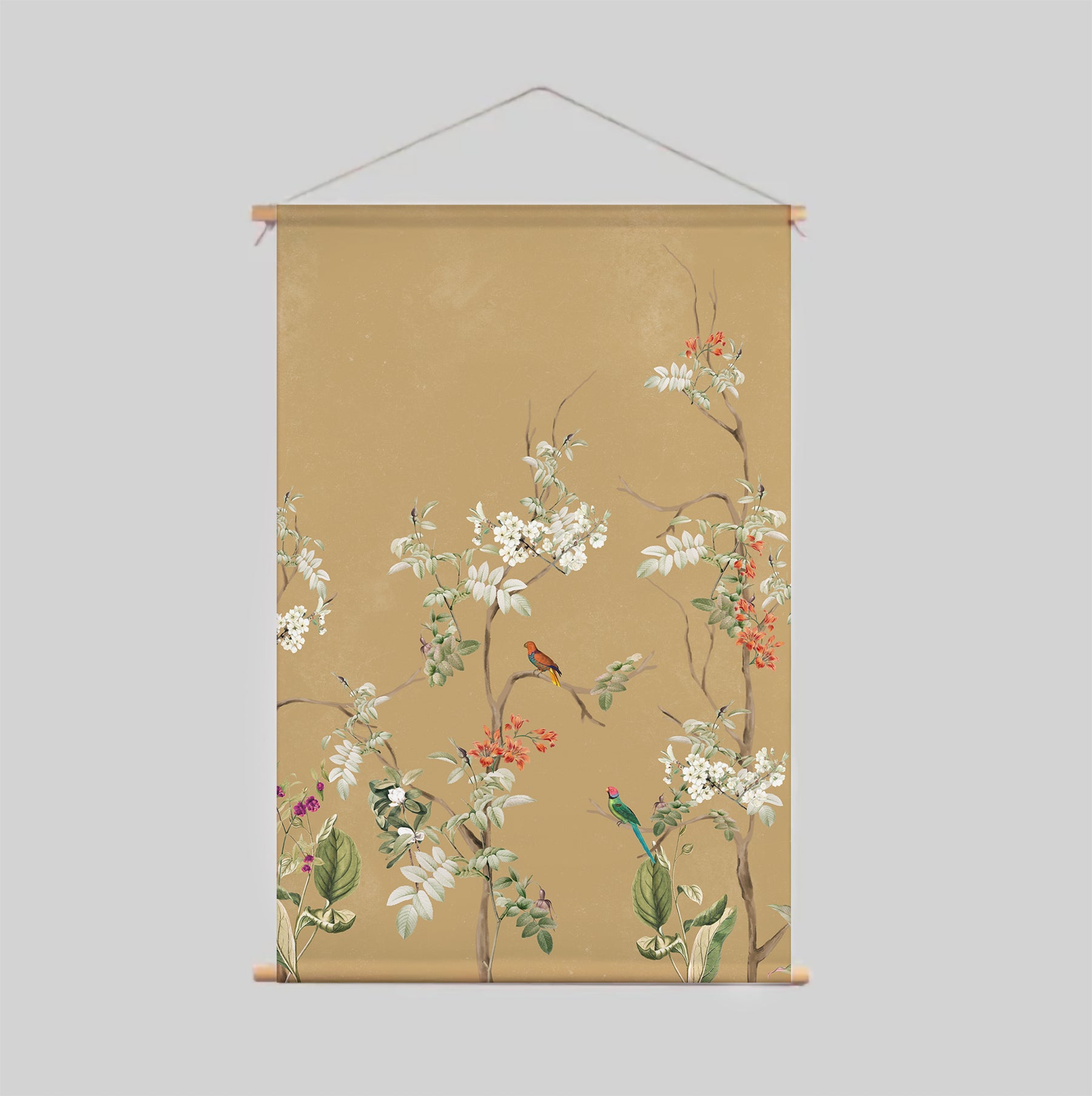 Lush Eden Gold Textile Poster - Elegant Wall Art for Home Decor, Living Room & Bedroom Aesthetic