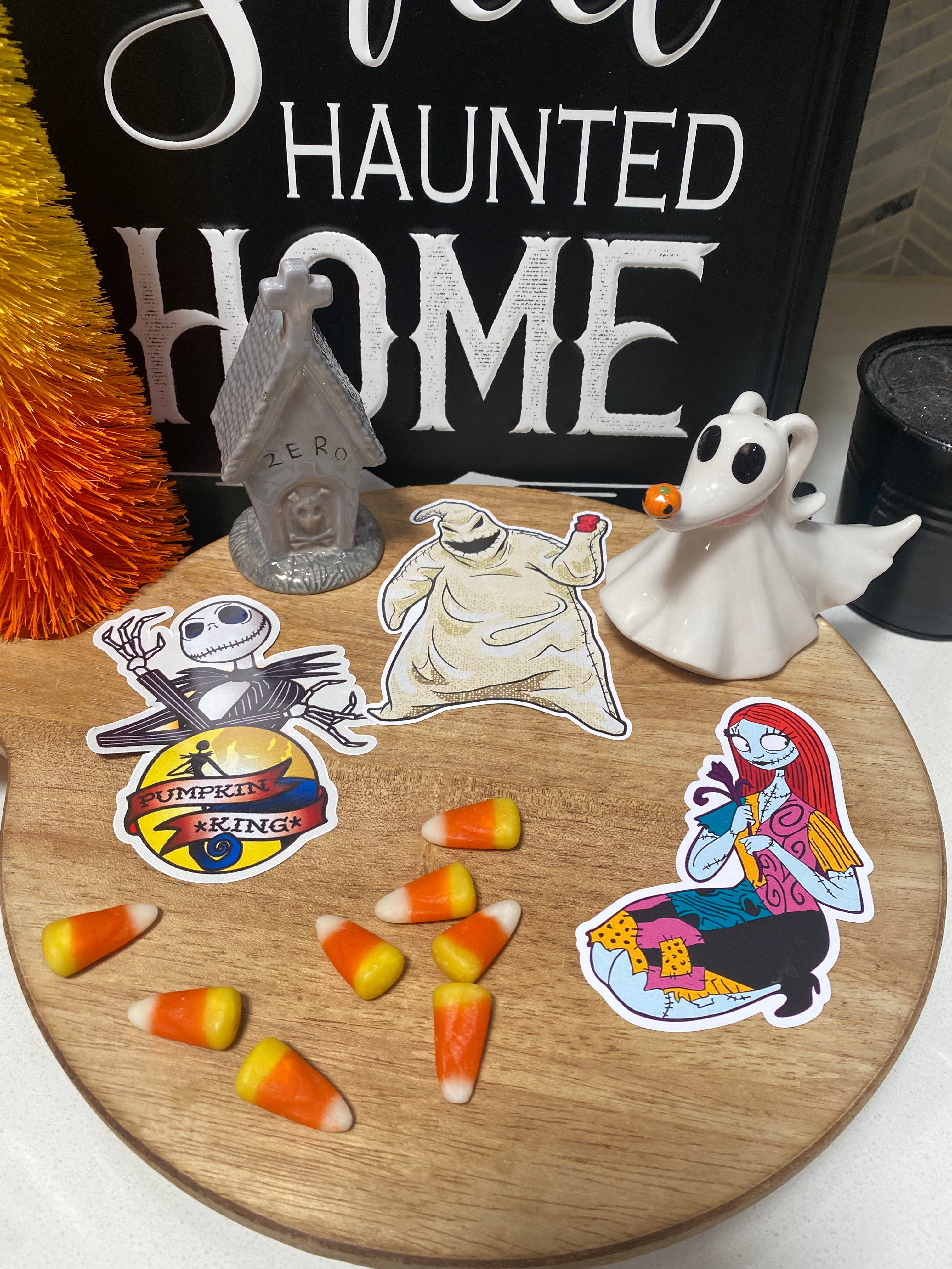 Nightmare Sticker Set - Spooky Halloween Decals for Laptops, Water Bottles & Scrapbooking - Horror Themed Vinyl Stickers for DIY Crafts & Party Decor