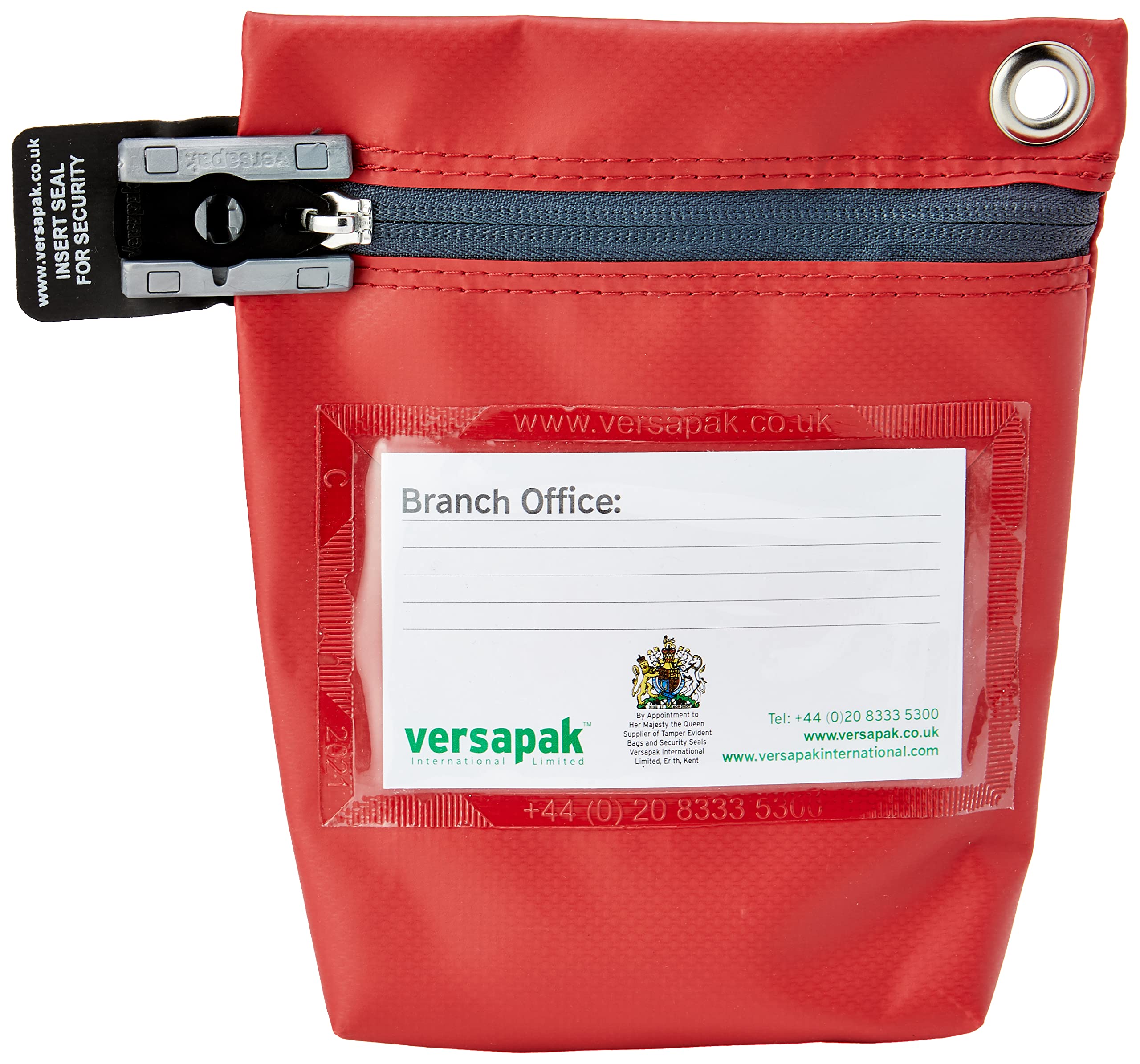 Small Secure Cash Bag - Red | Durable Money Pouch for Retail, Events & Travel | Compact Cash Holder for Businesses, Vendors & Personal Use