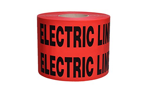 Caution Buried Electric Line Below (Red)
