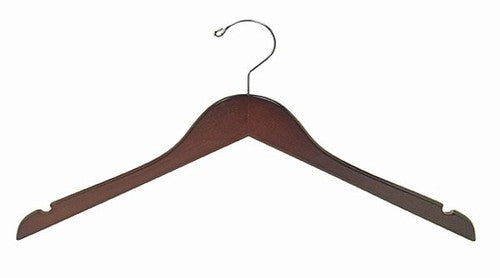 Small Wooden Clothes Hangers for Women's Delicate Clothing - Perfect for Dresses, Blouses & Delicate Garments in Closet Organization