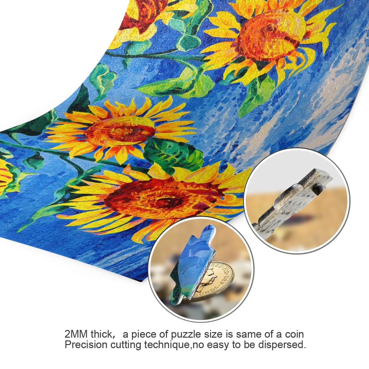 Sunflower Leisure Creative 500-Piece Jigsaw Puzzles for Adults - Perfect Gift for Relaxation, Family Bonding & Home Decor