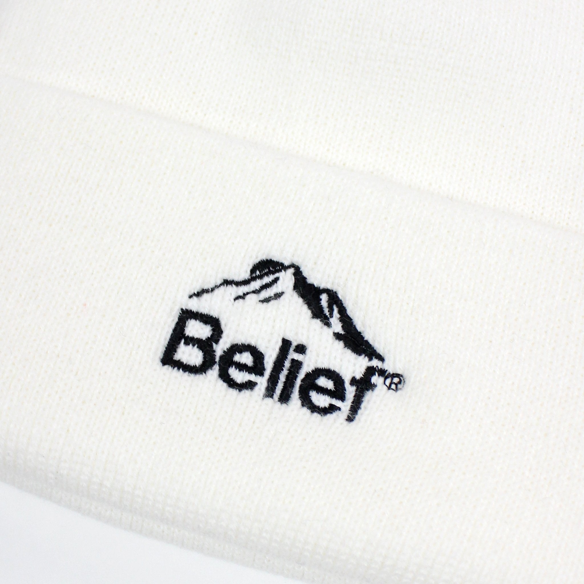 Belief NYC Summit Beanie - Soft & Warm Winter Hat for Men & Women - Natural Color - Perfect for Skiing, Hiking & Outdoor Activities