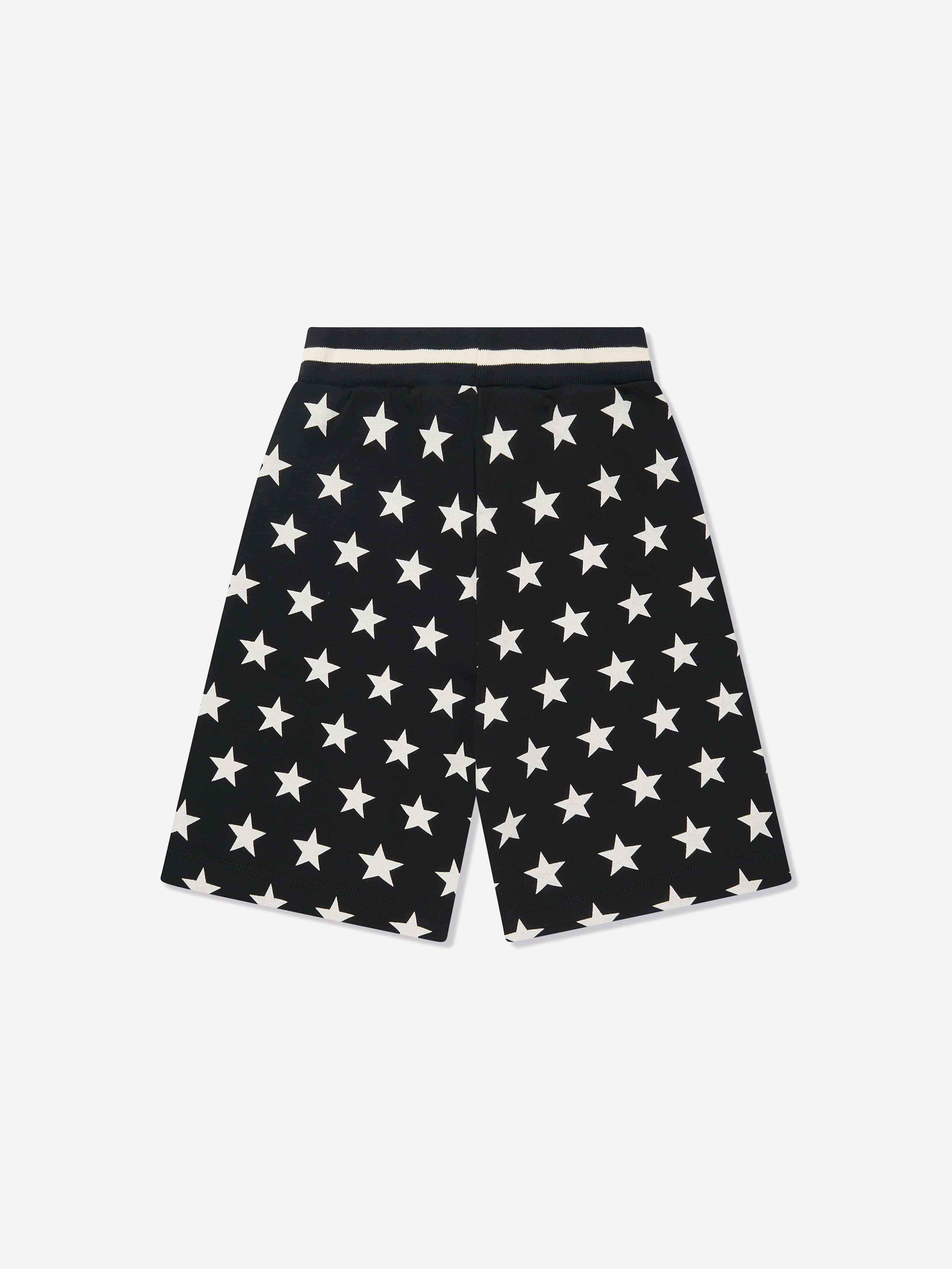 Balmain Boys Star Print Black Jersey Shorts - Stylish & Comfortable for Casual Wear, School, and Playtime