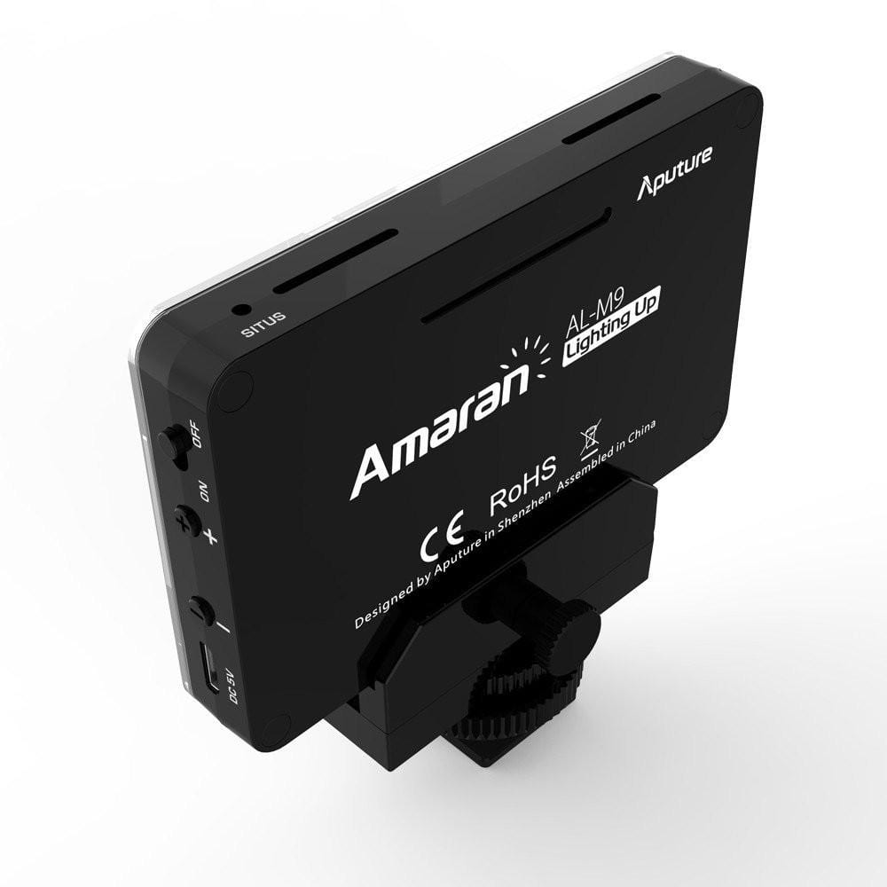Aputure Amaran AL-M9 CRI95+ Mini LED Video Light - Compact & Portable Photography Lighting for YouTube, Vlogging, Product Shooting & Indoor Filmmaking