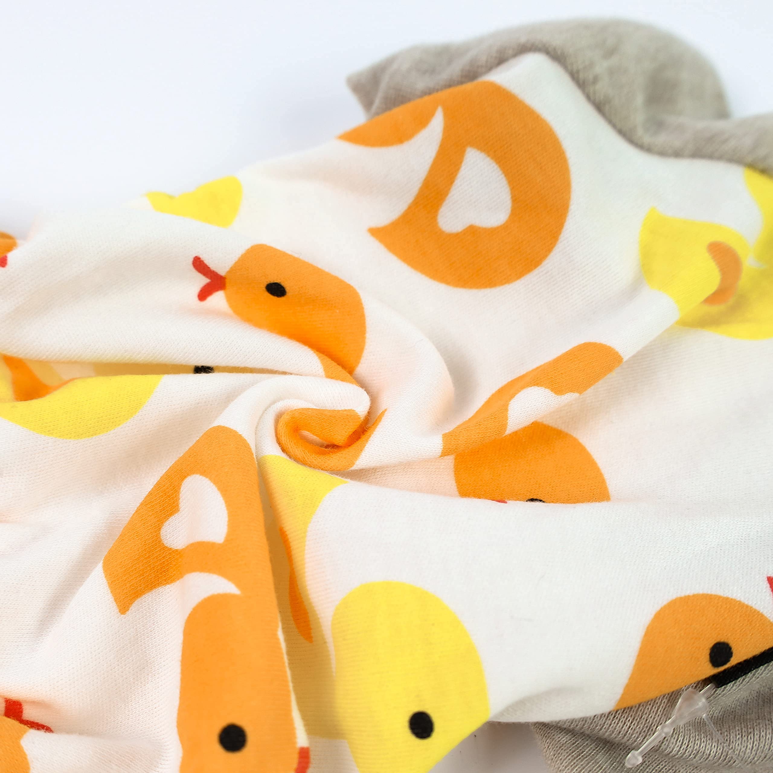 Fitwarm Duck Dog Pajamas - Cute & Comfortable 100% Breathable Cotton Pet Onesie for Small Dogs & Cats (Yellow, XL) - Perfect for Indoor Sleepwear, Winter Warmth & Photo Shoots