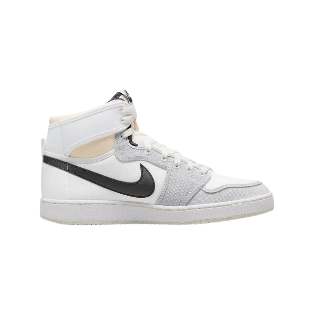 Air Jordan 1 High Retro KO Sneakers - Fog Grey, White & Black Colorway - Classic Basketball Shoes for Men & Women | Perfect for Streetwear, Casual Outfits & Sneaker Collection
