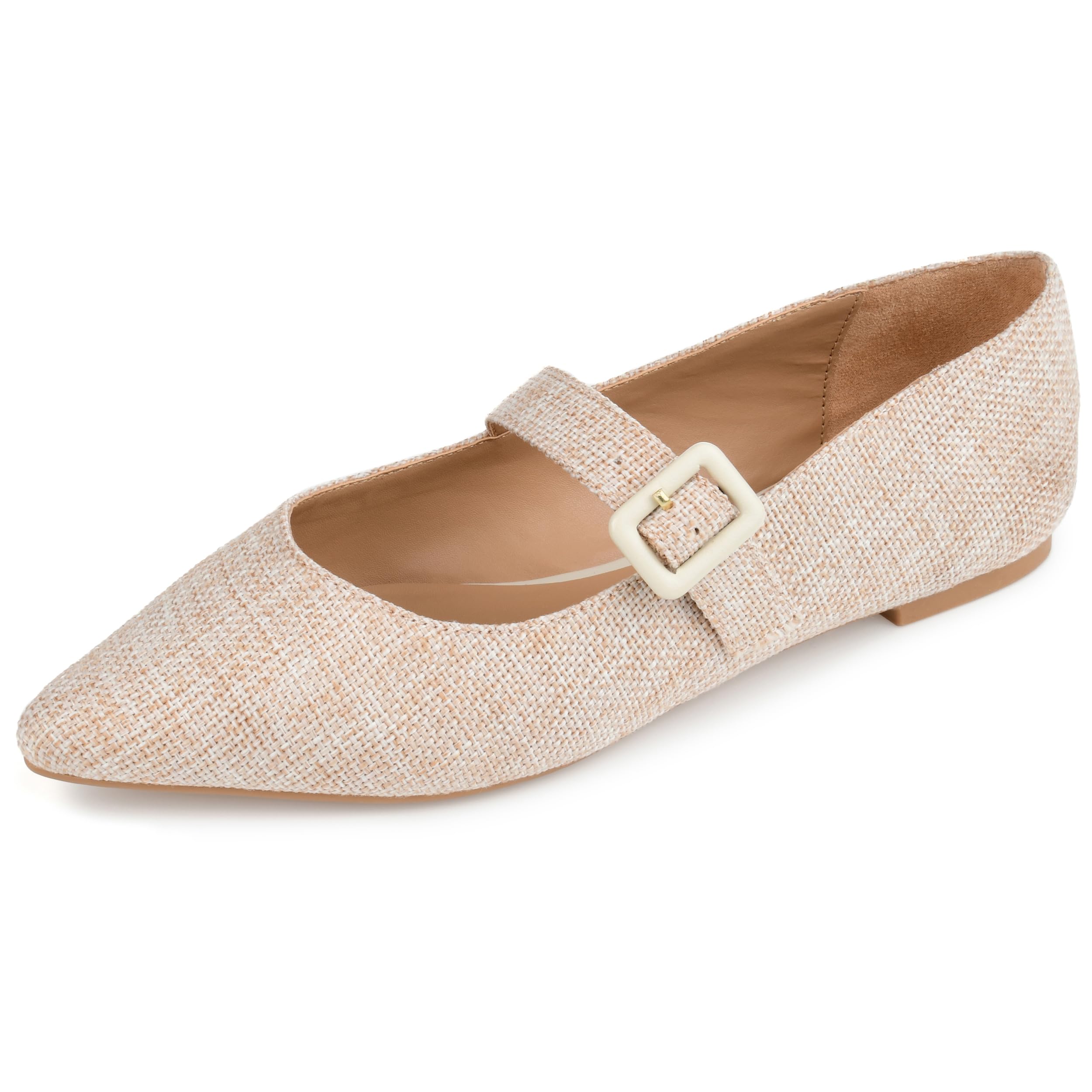 Journee Women's Karissa Comfortable Ballet Flats - Perfect for Work, Office, and Casual Wear