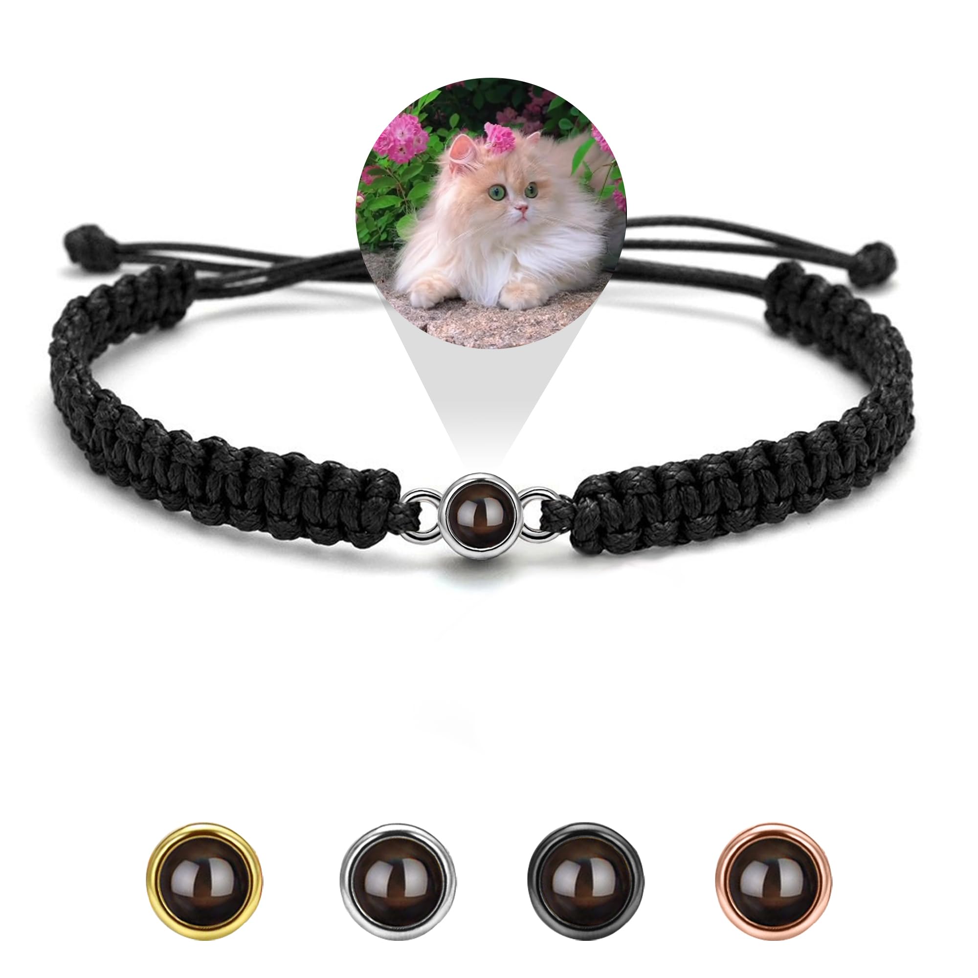 Personalized Photo Bracelets - Custom Engraved Projection Bracelets with Pictures Inside, Unique Gifts for Women, Men, Couples, Family & Pet Lovers | Perfect for Anniversaries, Birthdays, Valentine's Day & Memorial Keepsakes