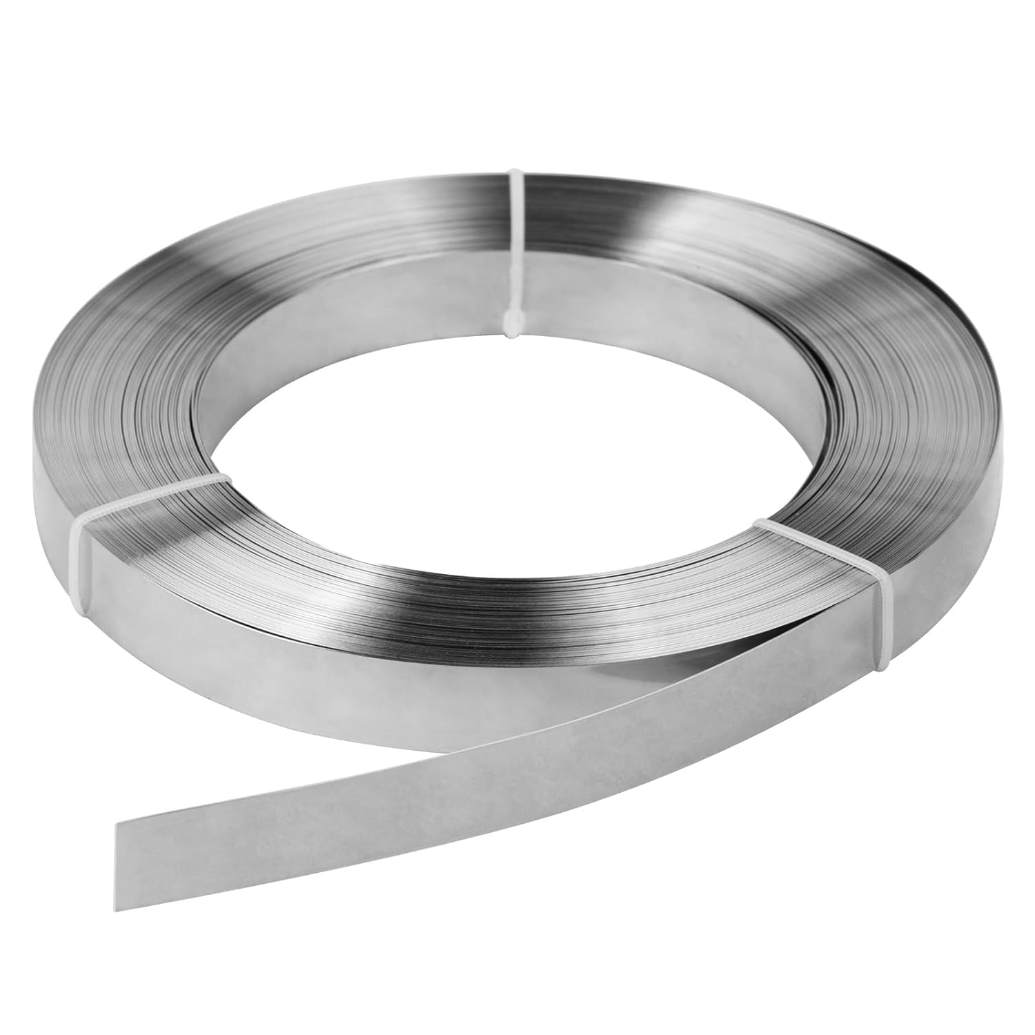 Premium 304 Stainless Steel Strapping Band Coil - Heavy Duty Metal Straps for Shipping, Packaging & Construction - Made in USA - Multiple Sizes Available - Ideal for Securing Pallets, Bundles & Industrial Loads