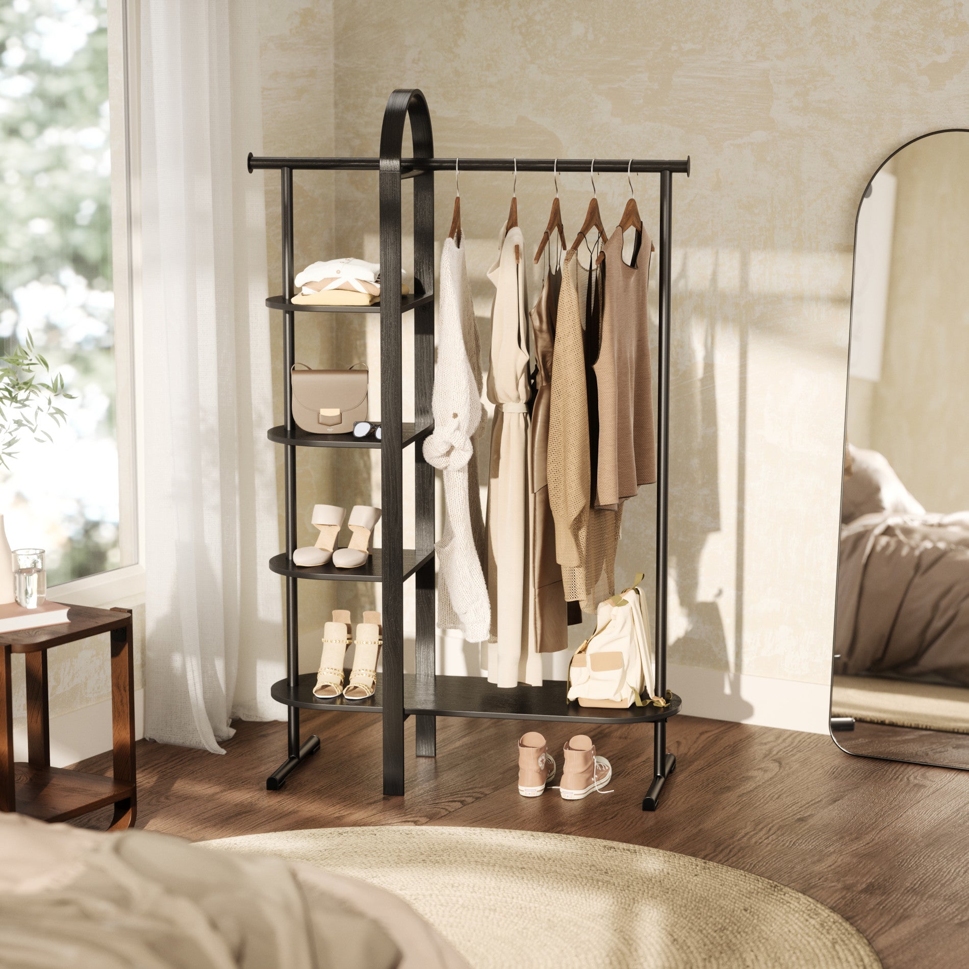 Bellwood Garment Rack - Heavy Duty Clothes Rack with Wheels, Adjustable Clothing Rack for Bedroom, Closet Organization, Laundry Room & Retail Store Display