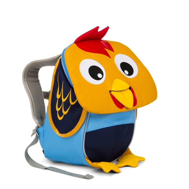 Affenzahn Small Richi Rooster Backpack for Kids - Cute Animal Design, Lightweight & Durable for School, Travel & Outdoor Adventures