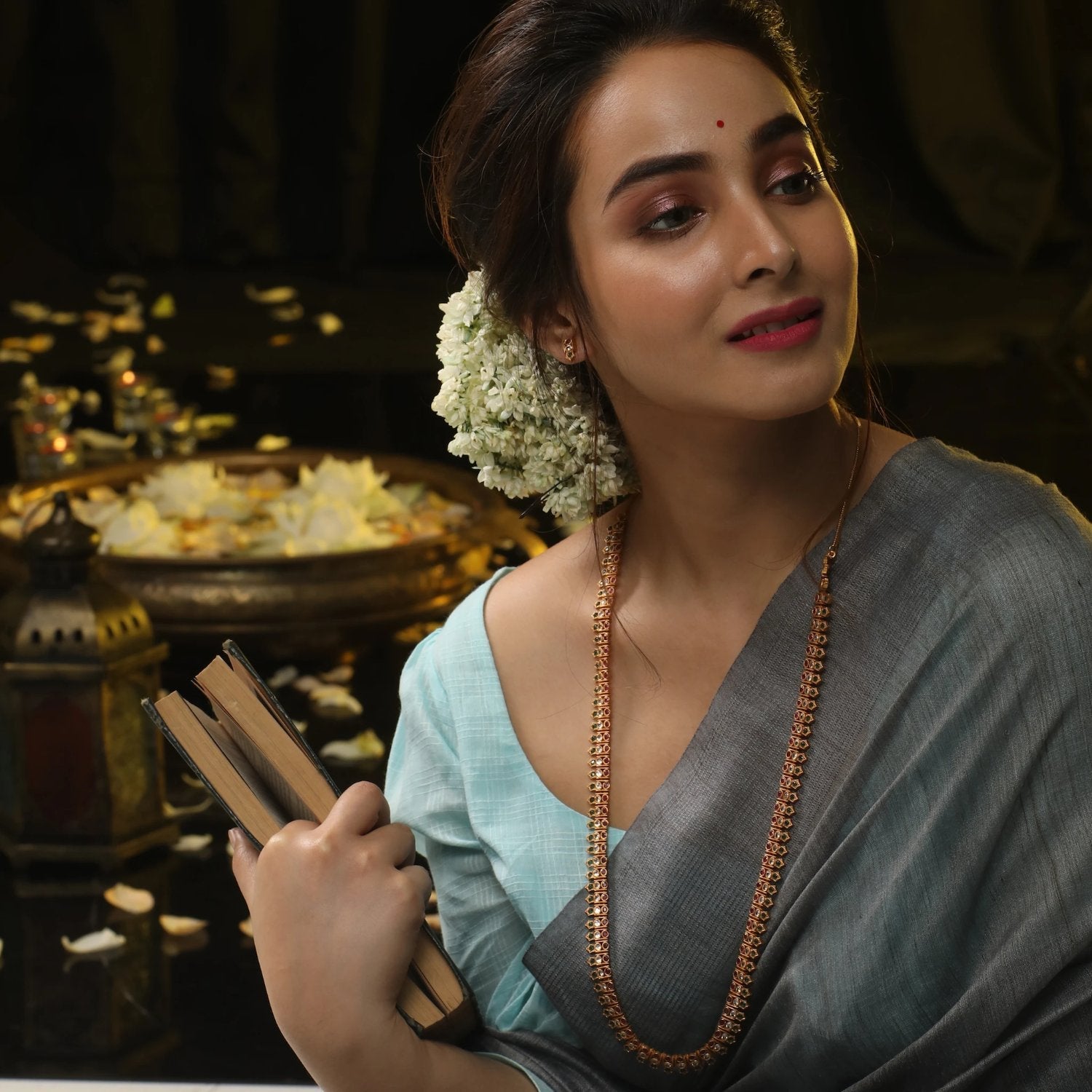 Manju Nakshatra CZ Long Necklace Set - Elegant Cubic Zirconia Jewelry for Women | Perfect for Weddings, Parties & Special Occasions